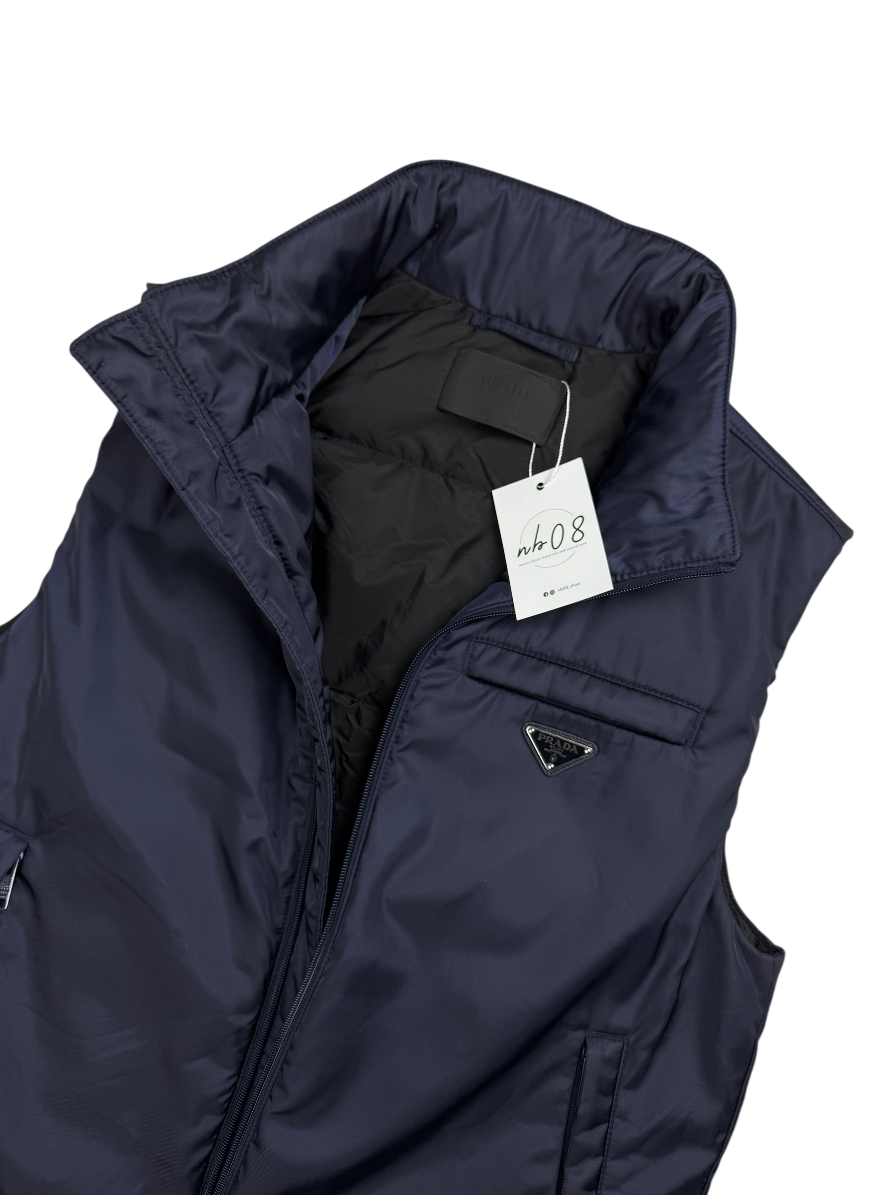 Gilet Prada marine taille M - Vue de dos