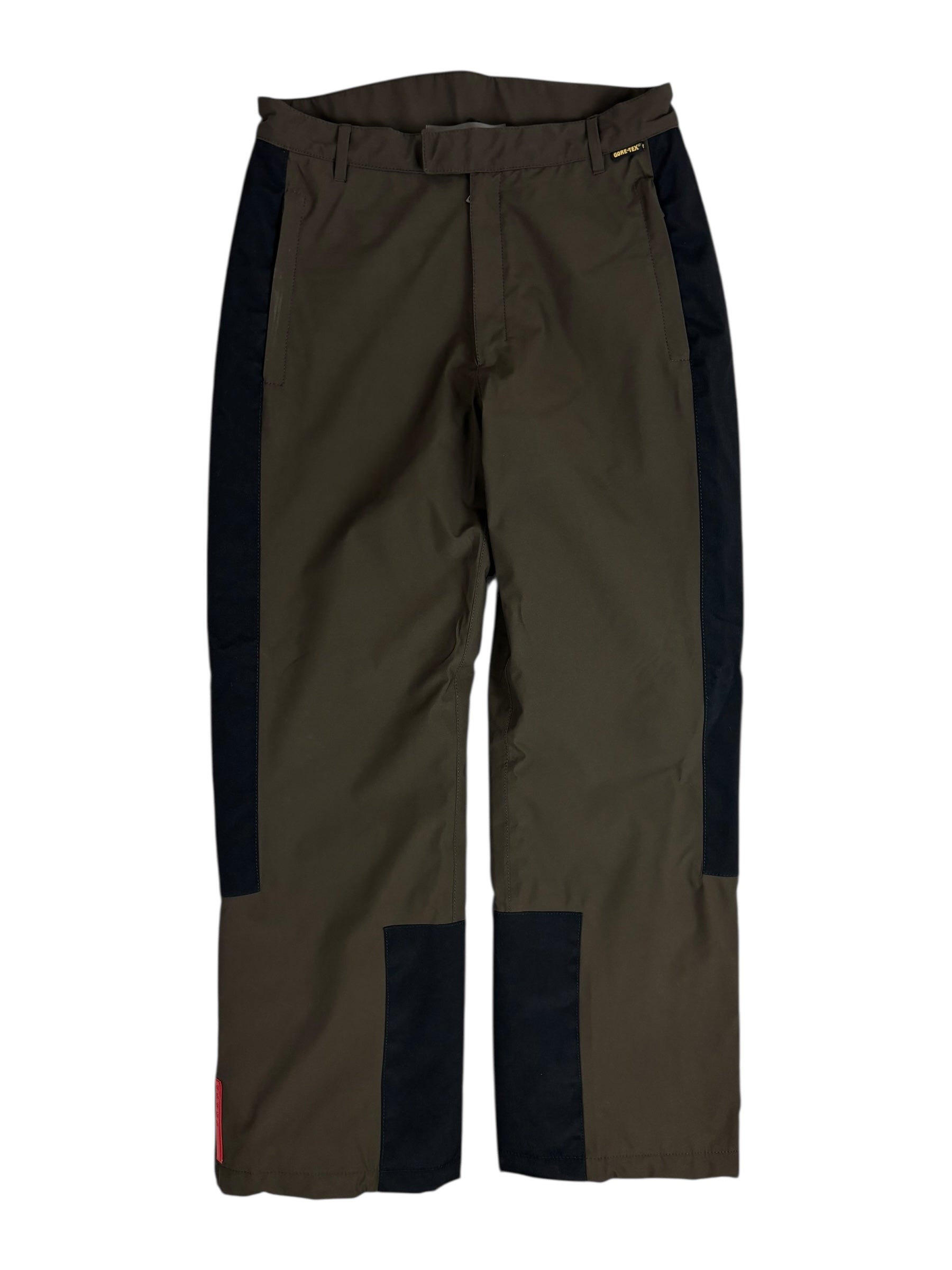 Pantalon Prada marron / noir taille PANTALON 48 - Vue de face