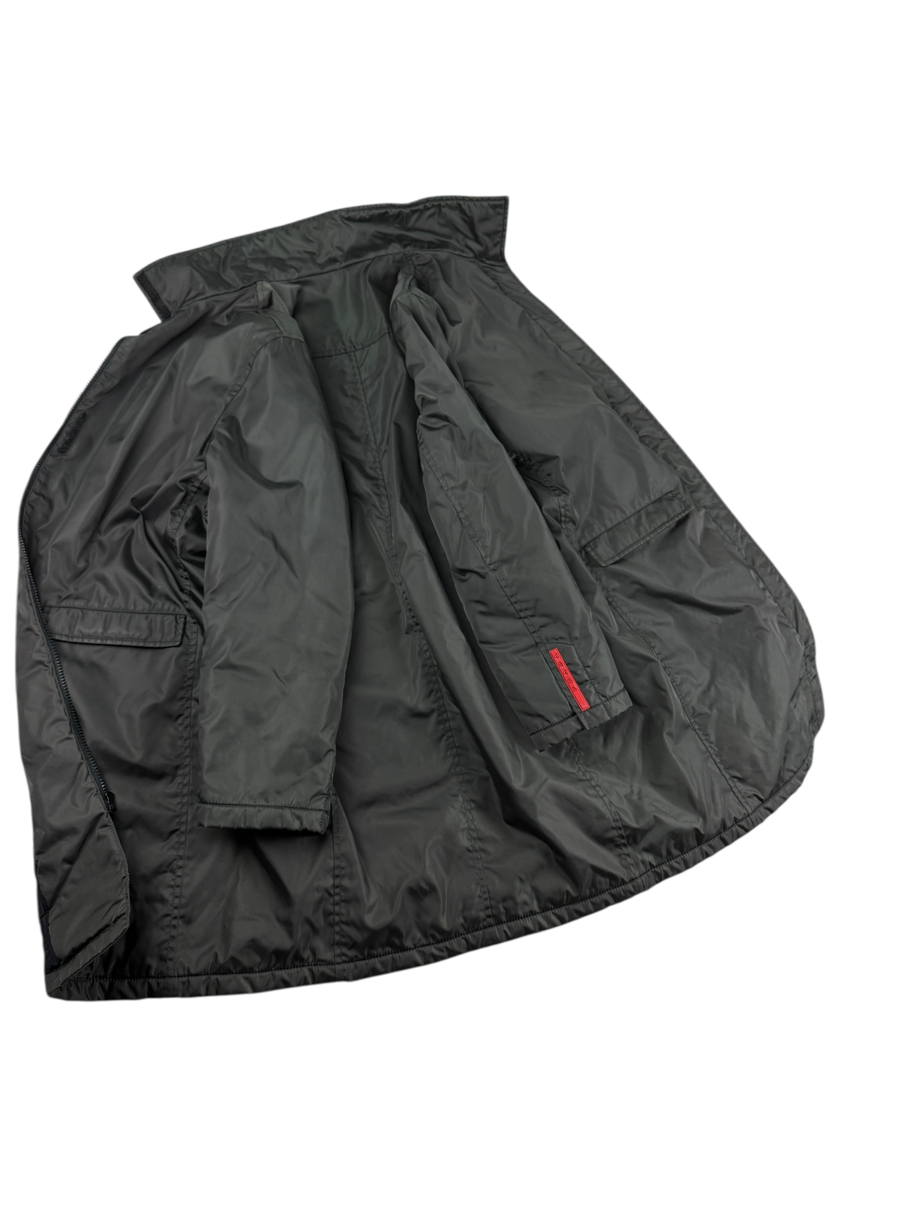 Parka Prada kaki taille XS - Détail