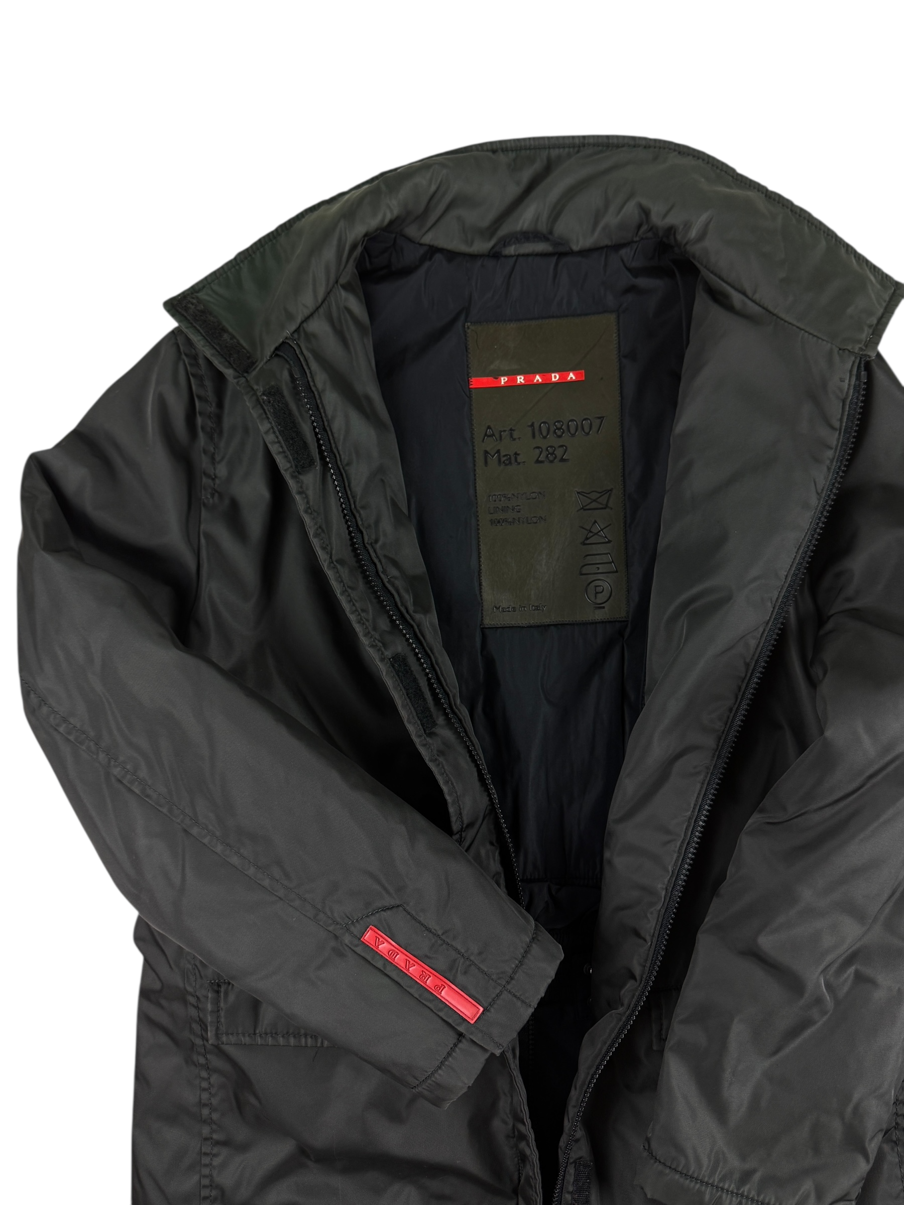 Parka Prada kaki taille XS - Vue de dos