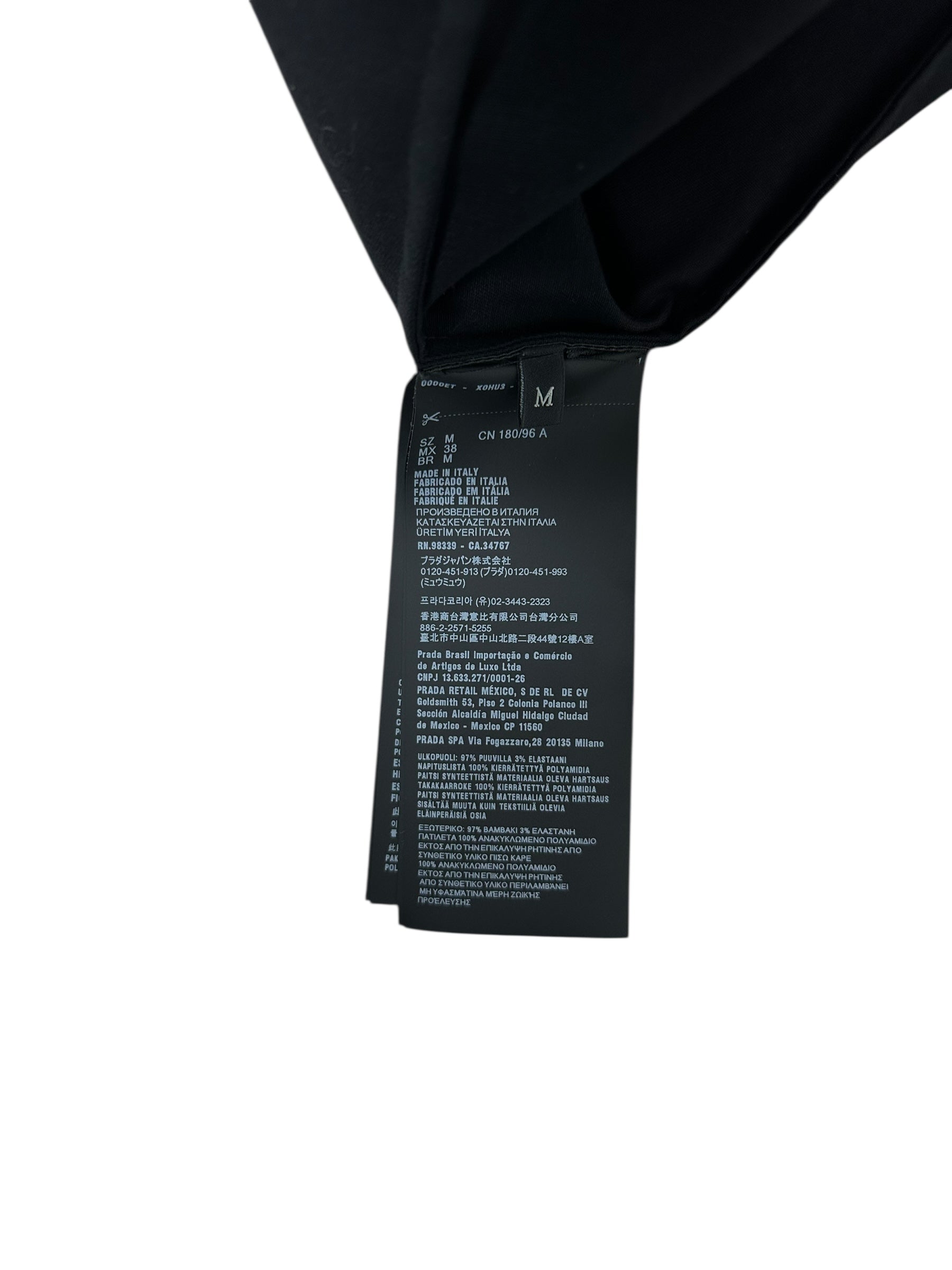 Surchemise Prada noir taille M - Détail