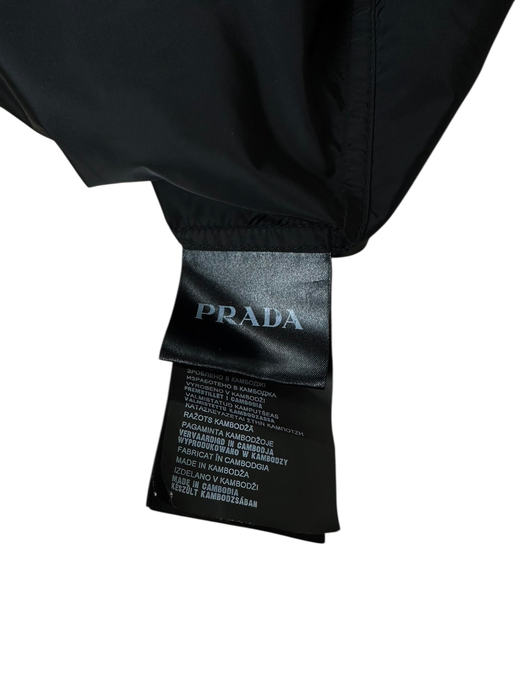 Surchemise Prada noir taille M - Logo et étiquette