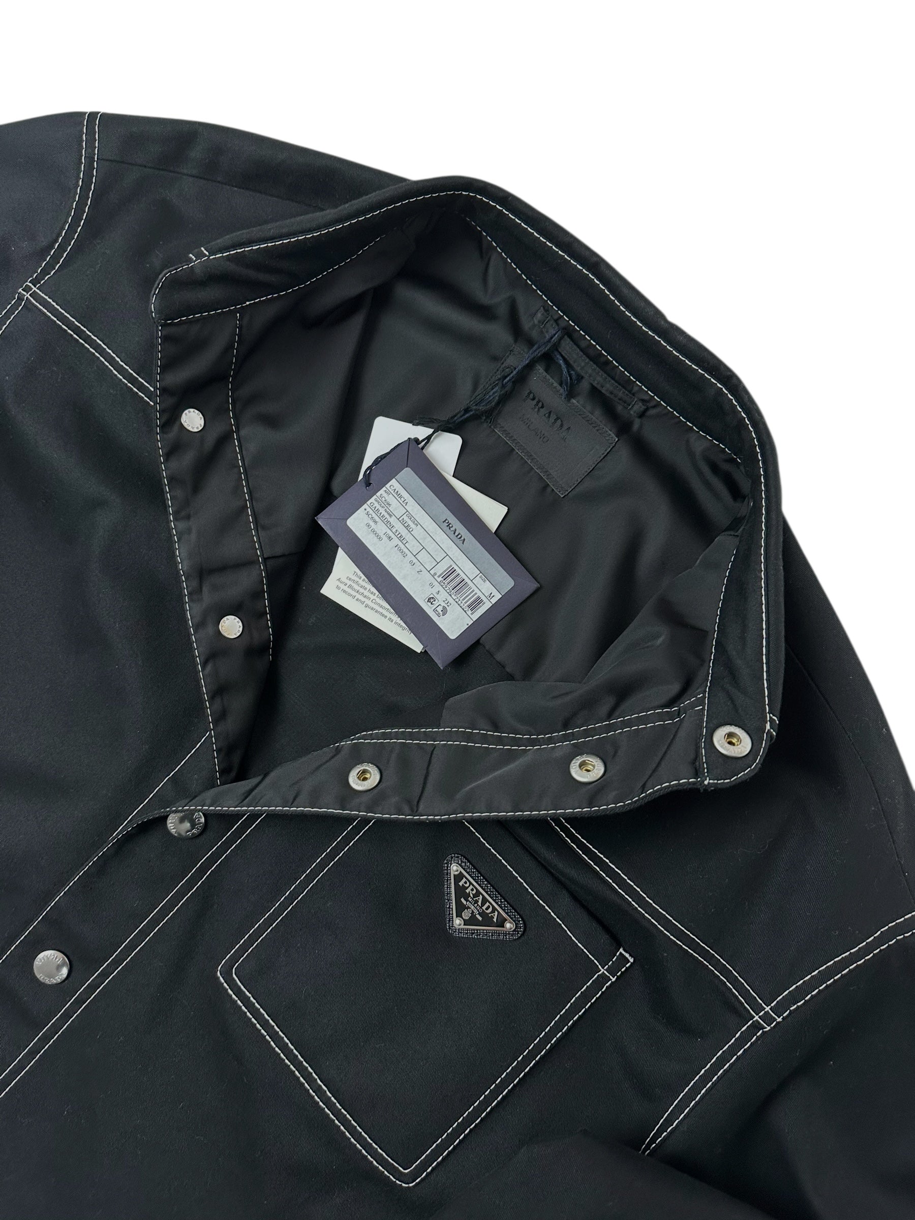 Surchemise Prada noir taille M - Vue de dos