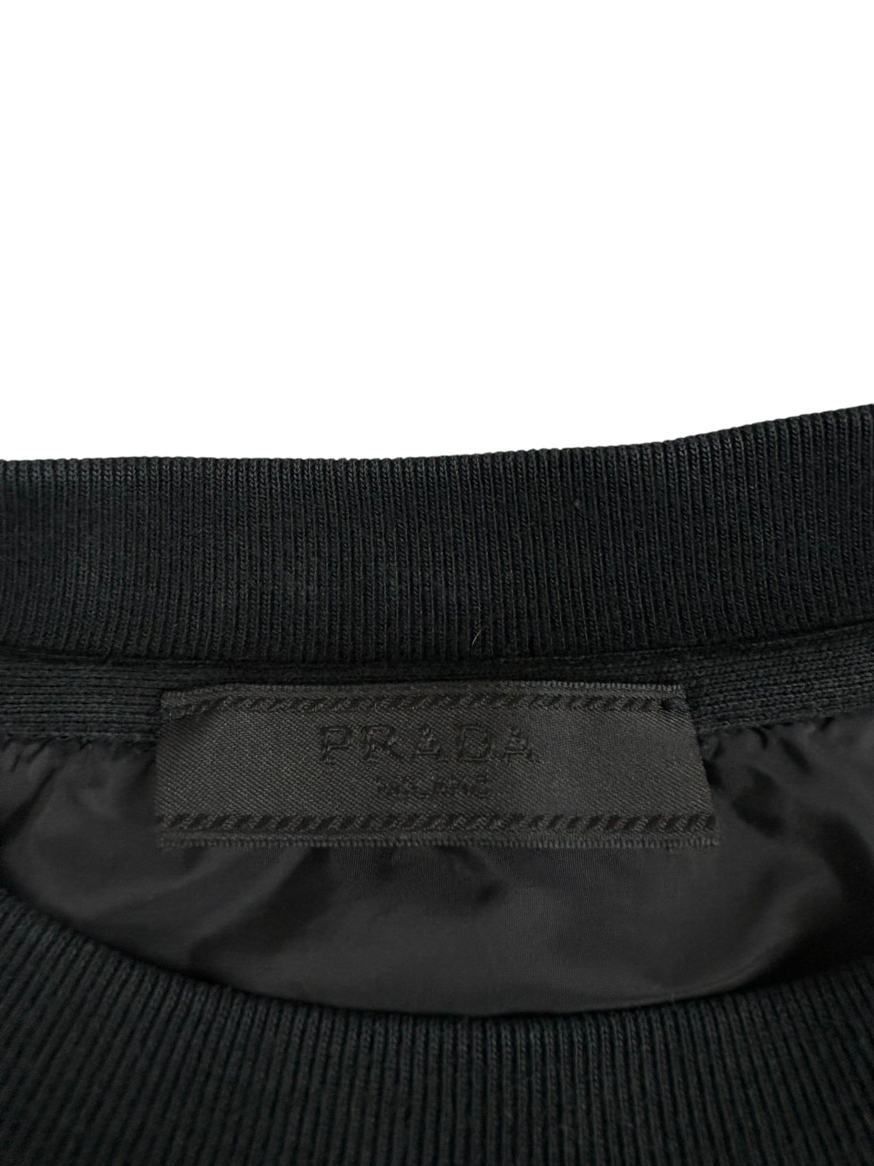 Sweat Prada noir taille L - Détail