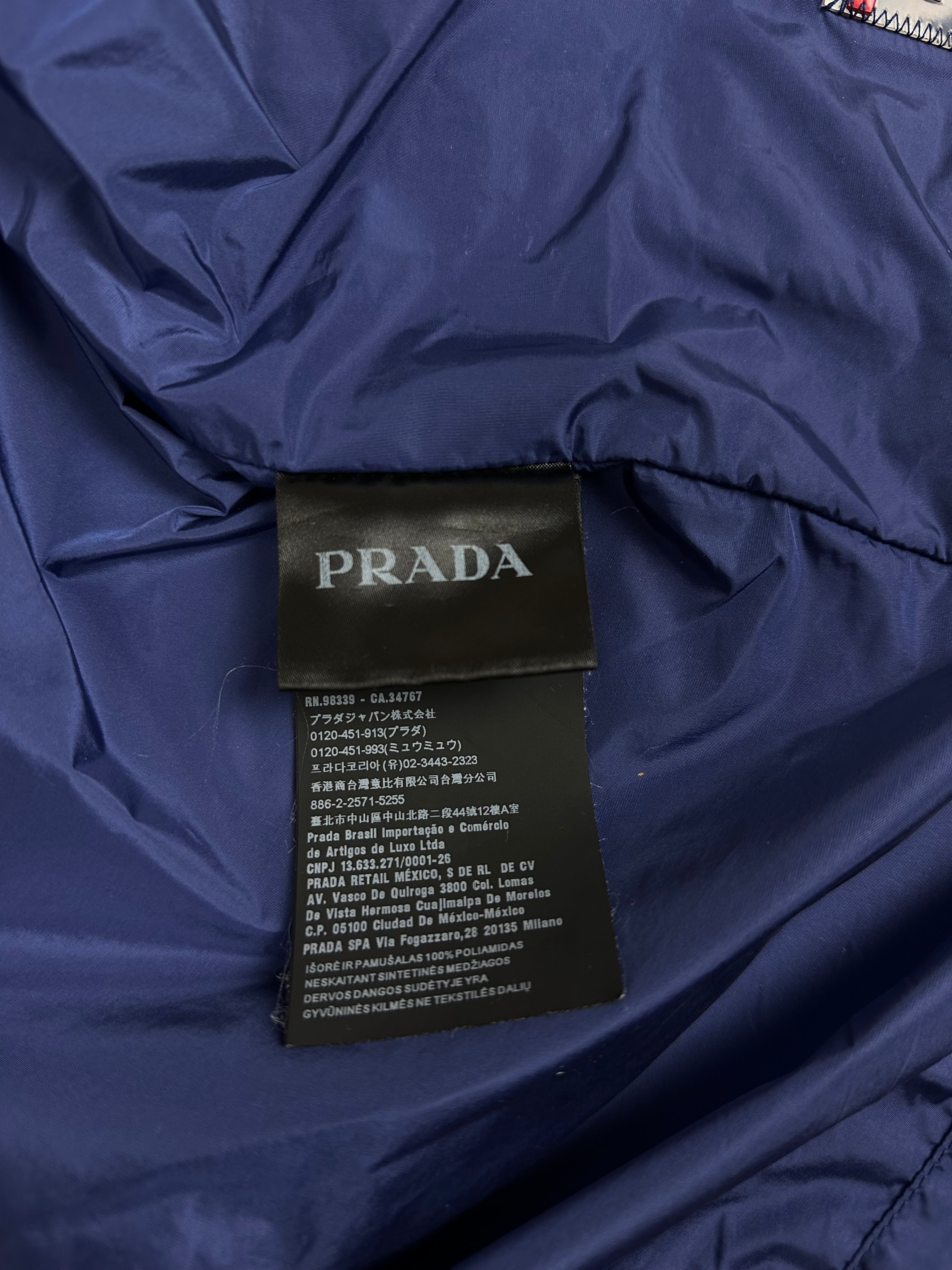 Veste Prada bleu taille 48 - Vue côté