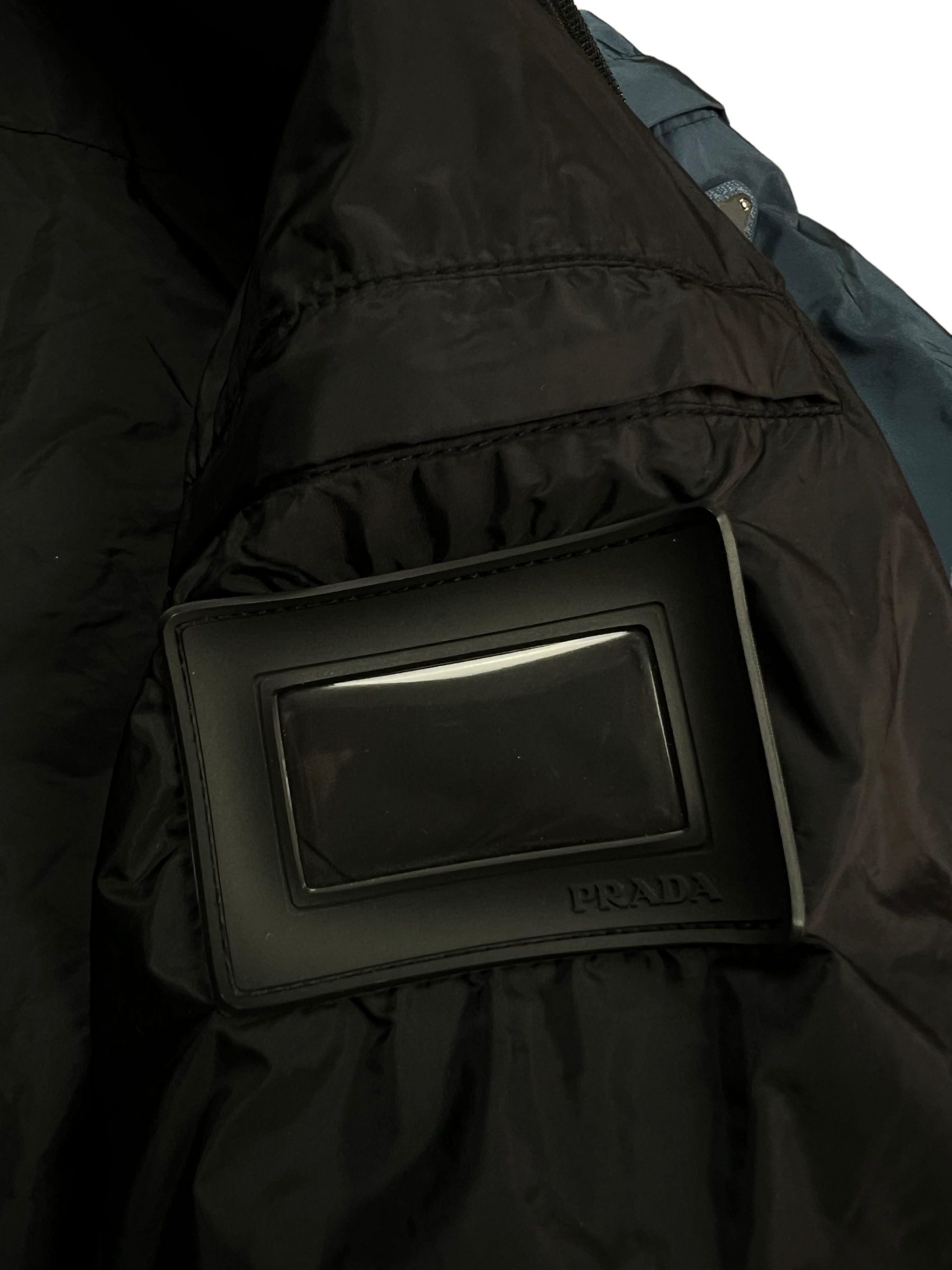 Veste Prada bleu taille L - Vue côté