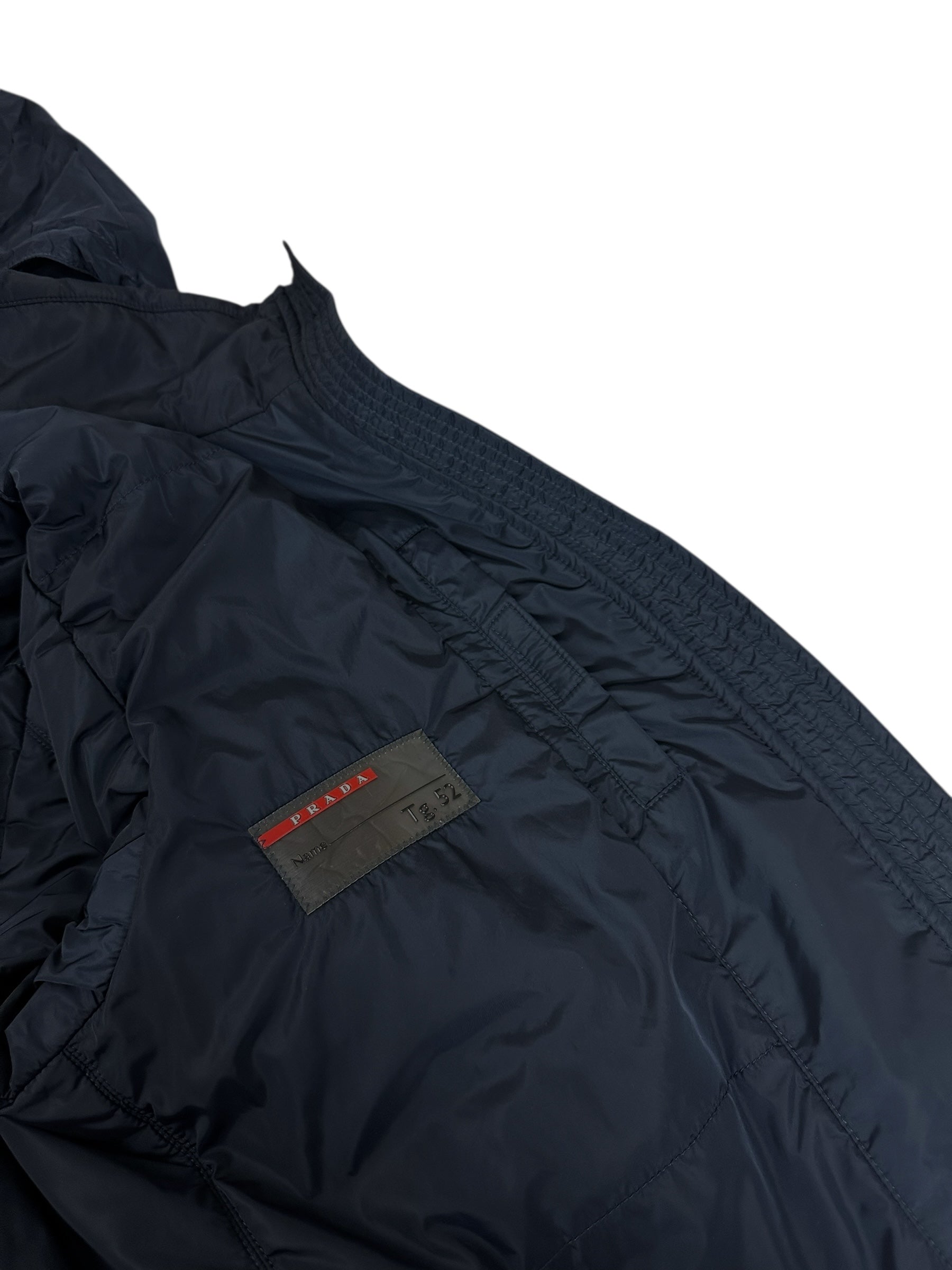 Veste Prada marine taille 52 - Logo et étiquette