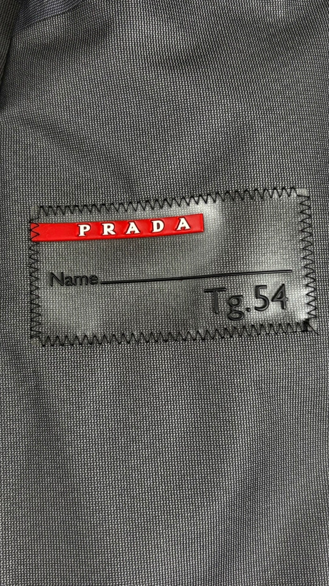 Veste Prada marine taille 54 - Logo et étiquette