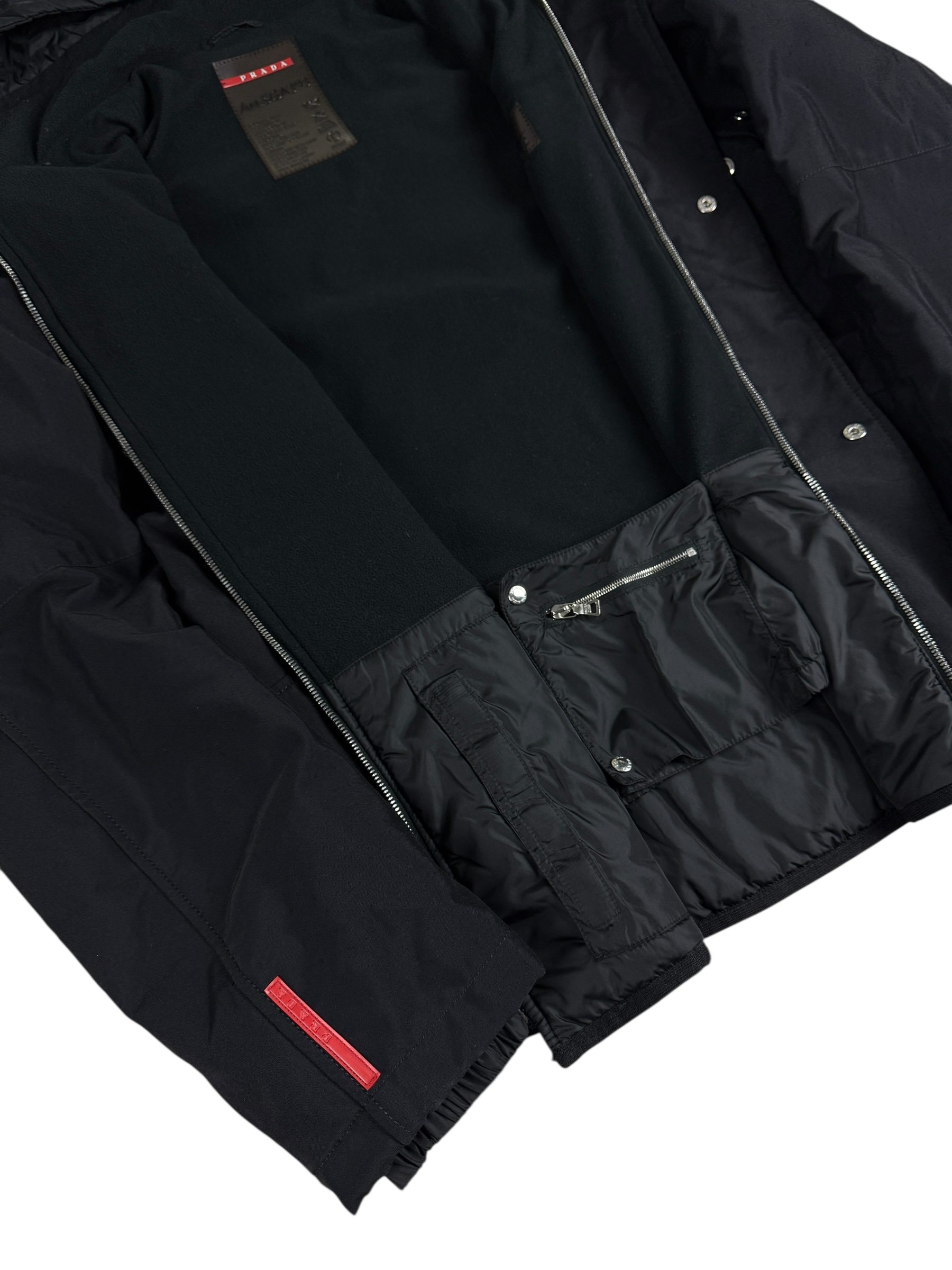 Veste Prada noir taille 52 - Logo et étiquette