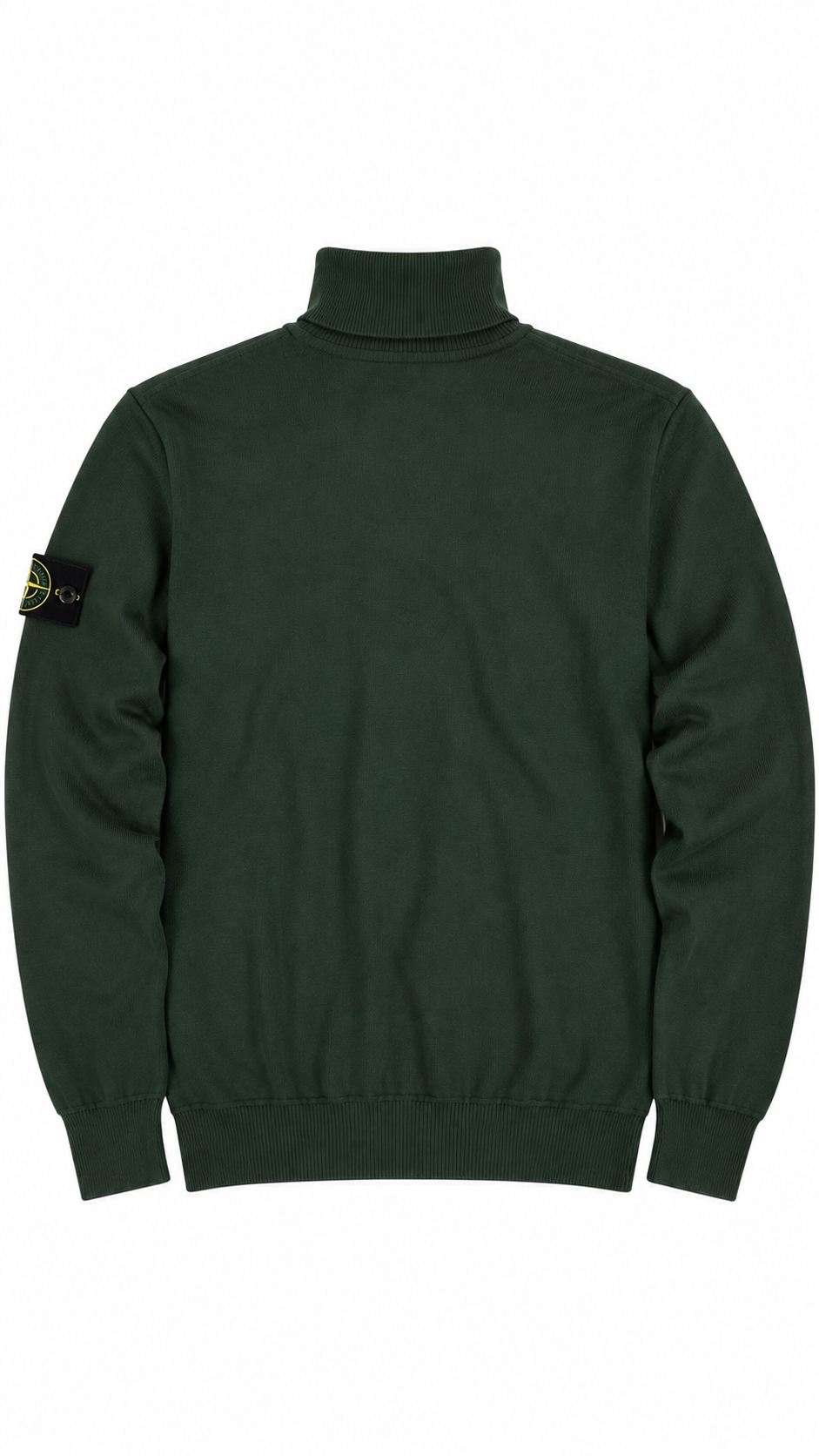 Pull Col Roulé Stone Island en Laine vert, taille XL – vue de dos – NB08 Shop