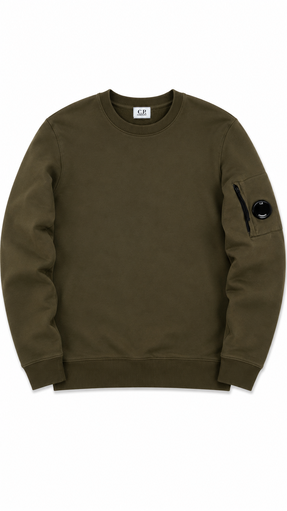 Pull Crewneck C.P Company kaki taille XL - vue 1/5