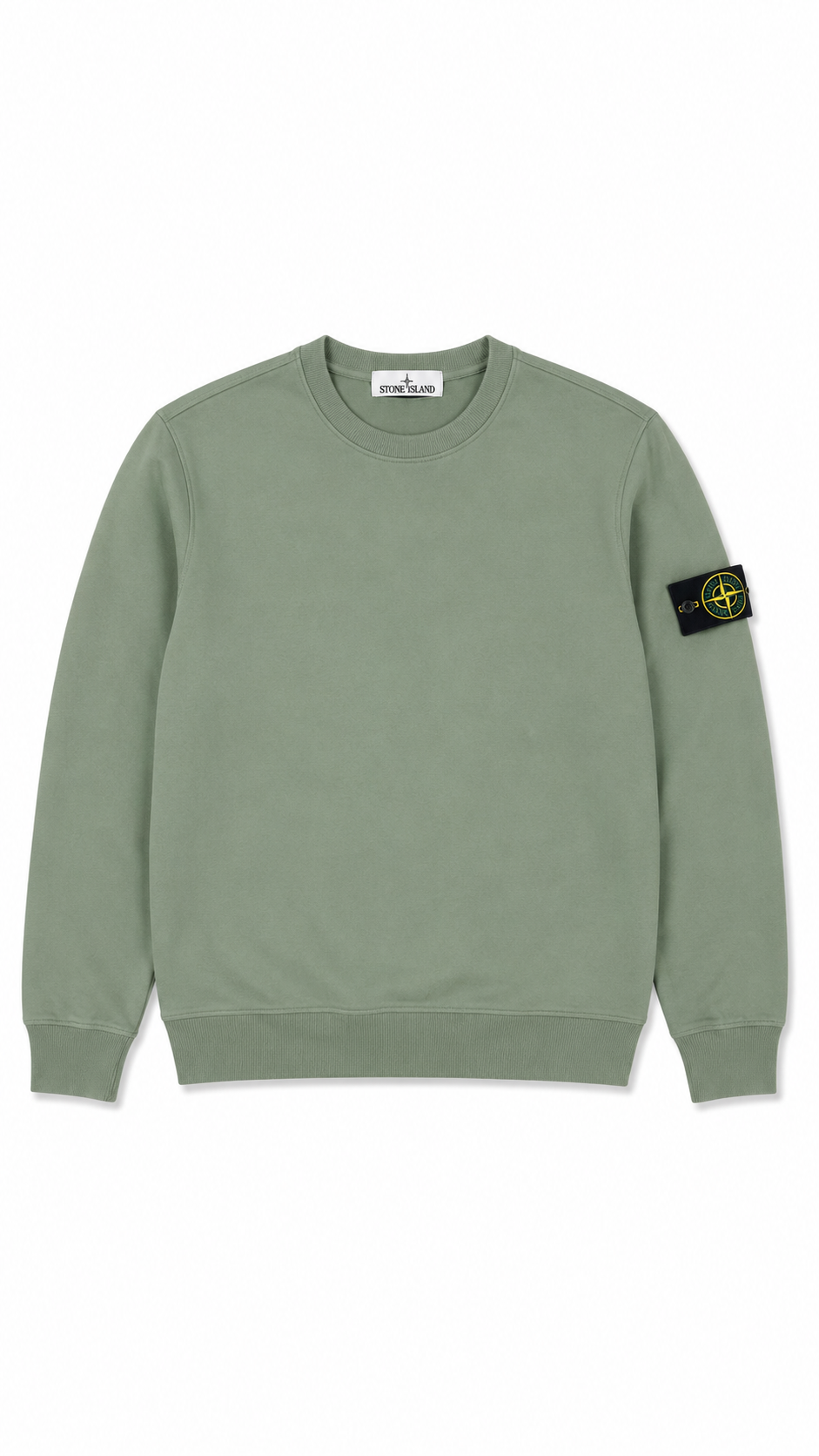 Pull Crewneck Stone Island kaki taille L - vue 1/4