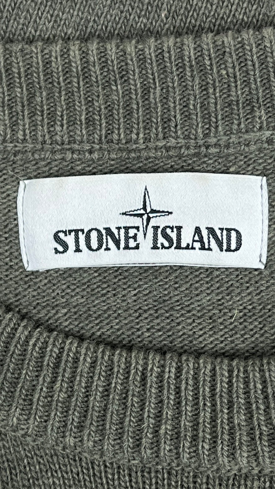 Pull Crewneck Stone Island en Laine à Poche kaki, taille M – photo complémentaire 1 – NB08 Shop