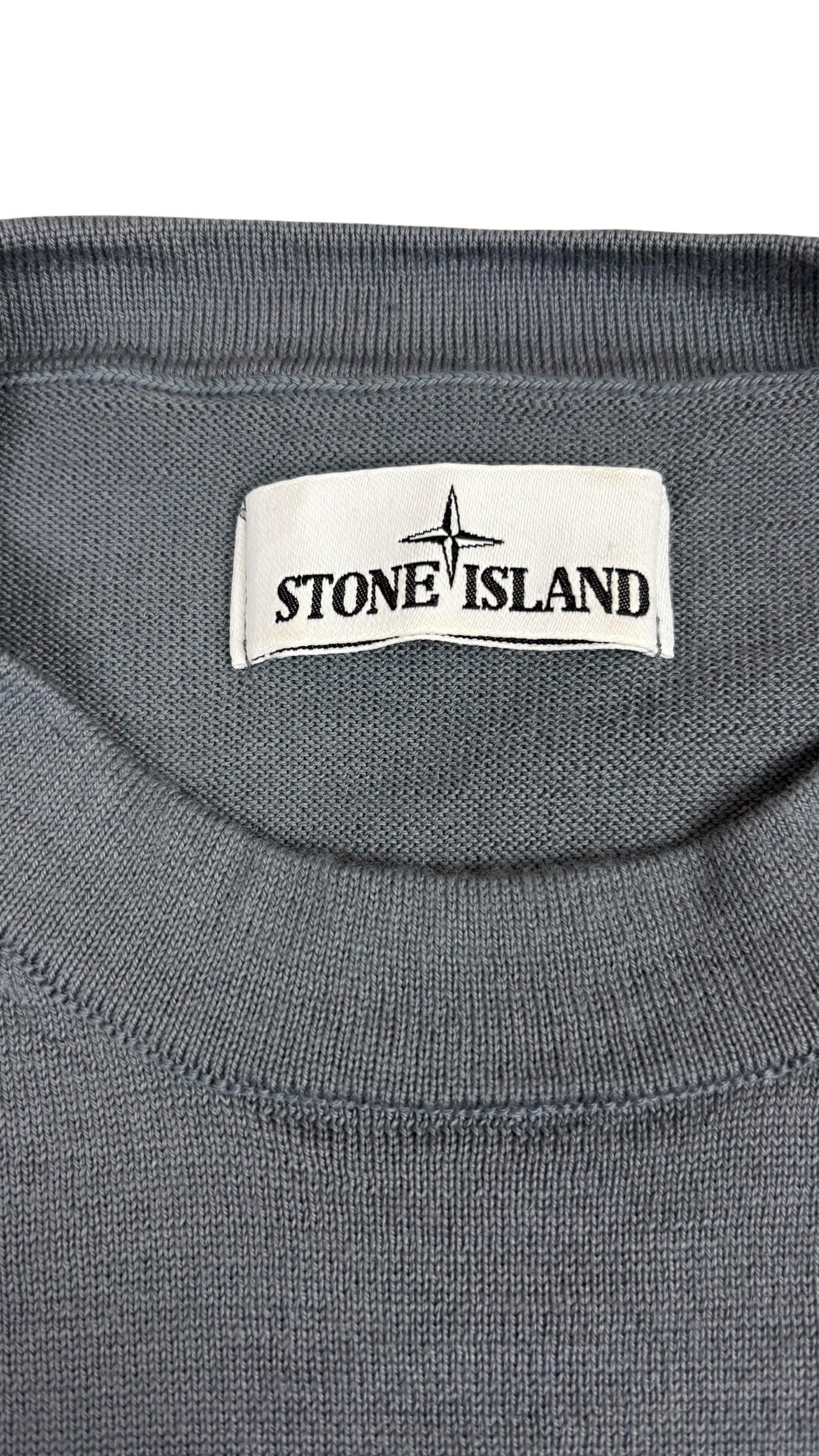 Pull Stone Island bleu taille L - vue 3/4