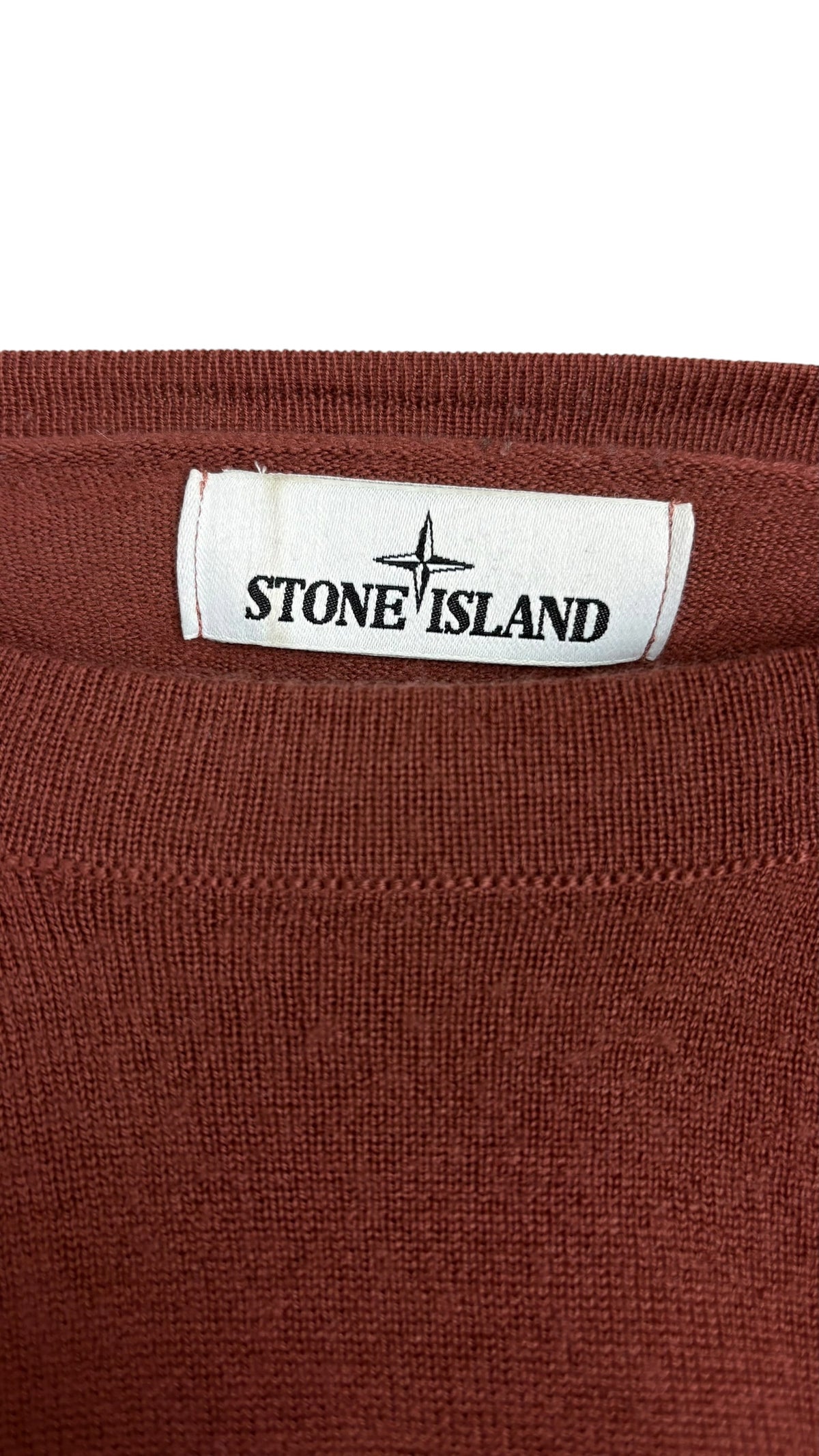 Pull Stone Island bordeaux taille S - vue 3/4