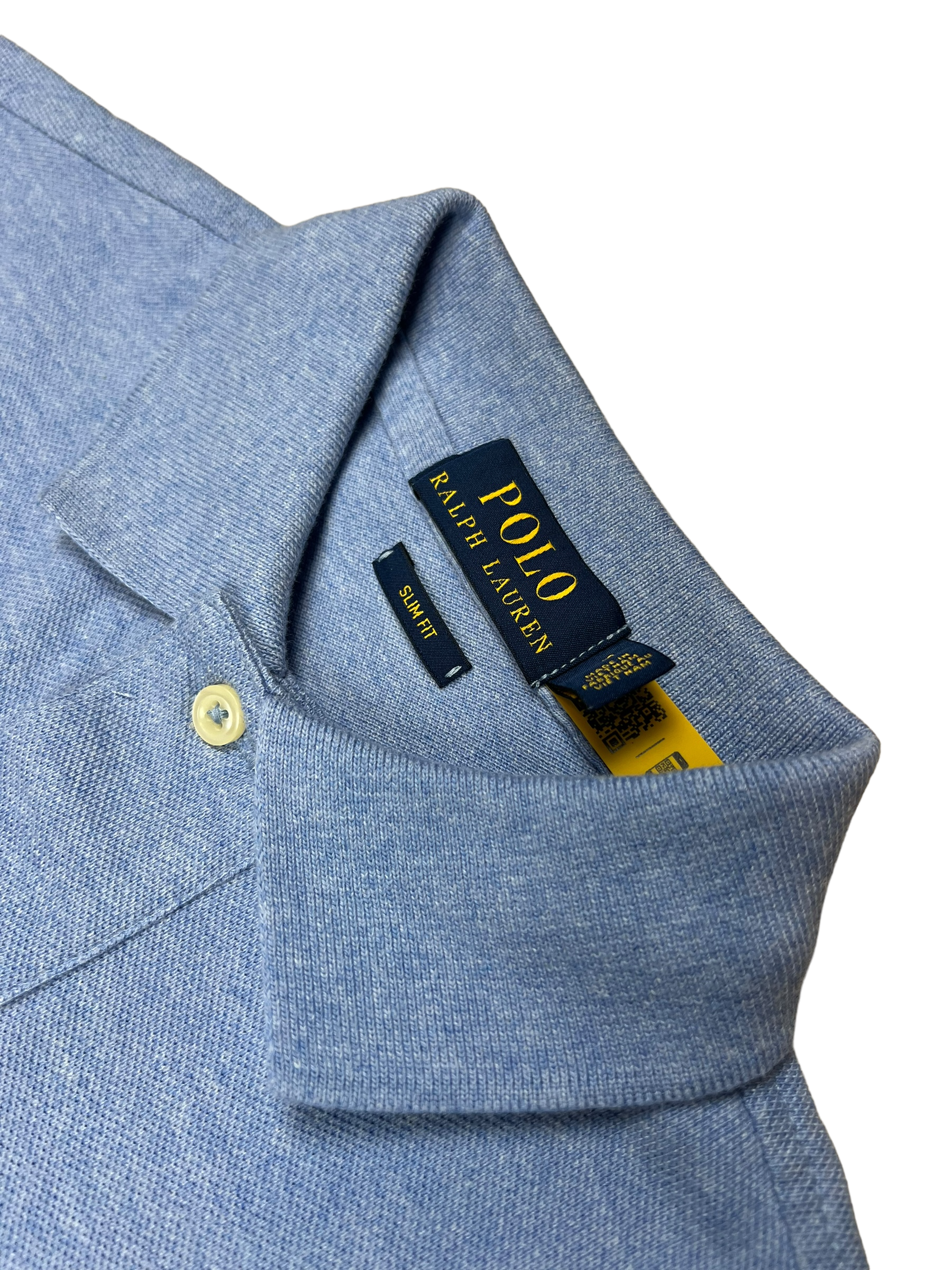 Polo Ralph Lauren bleu taille S - Détail