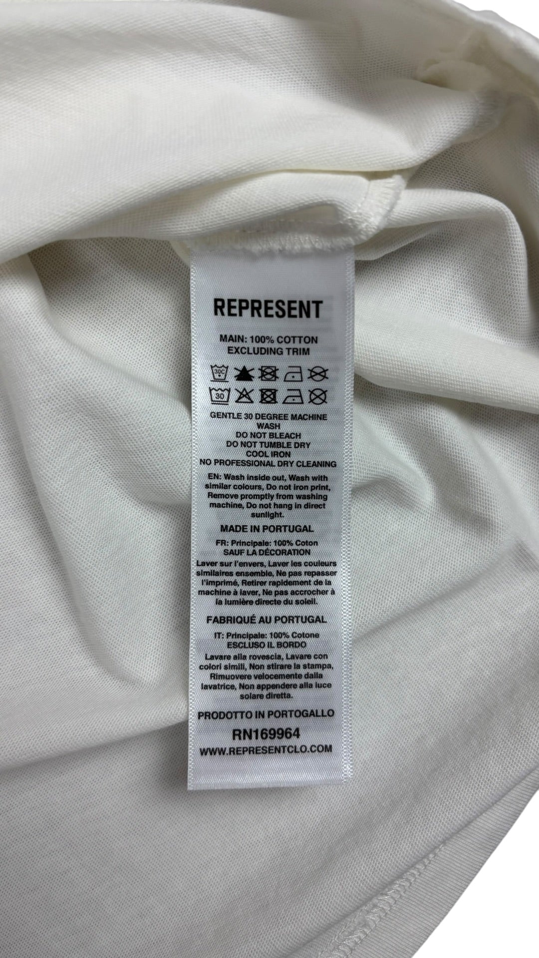 T-shirt Represent blanc neuf collection 2026 - vue 6/6