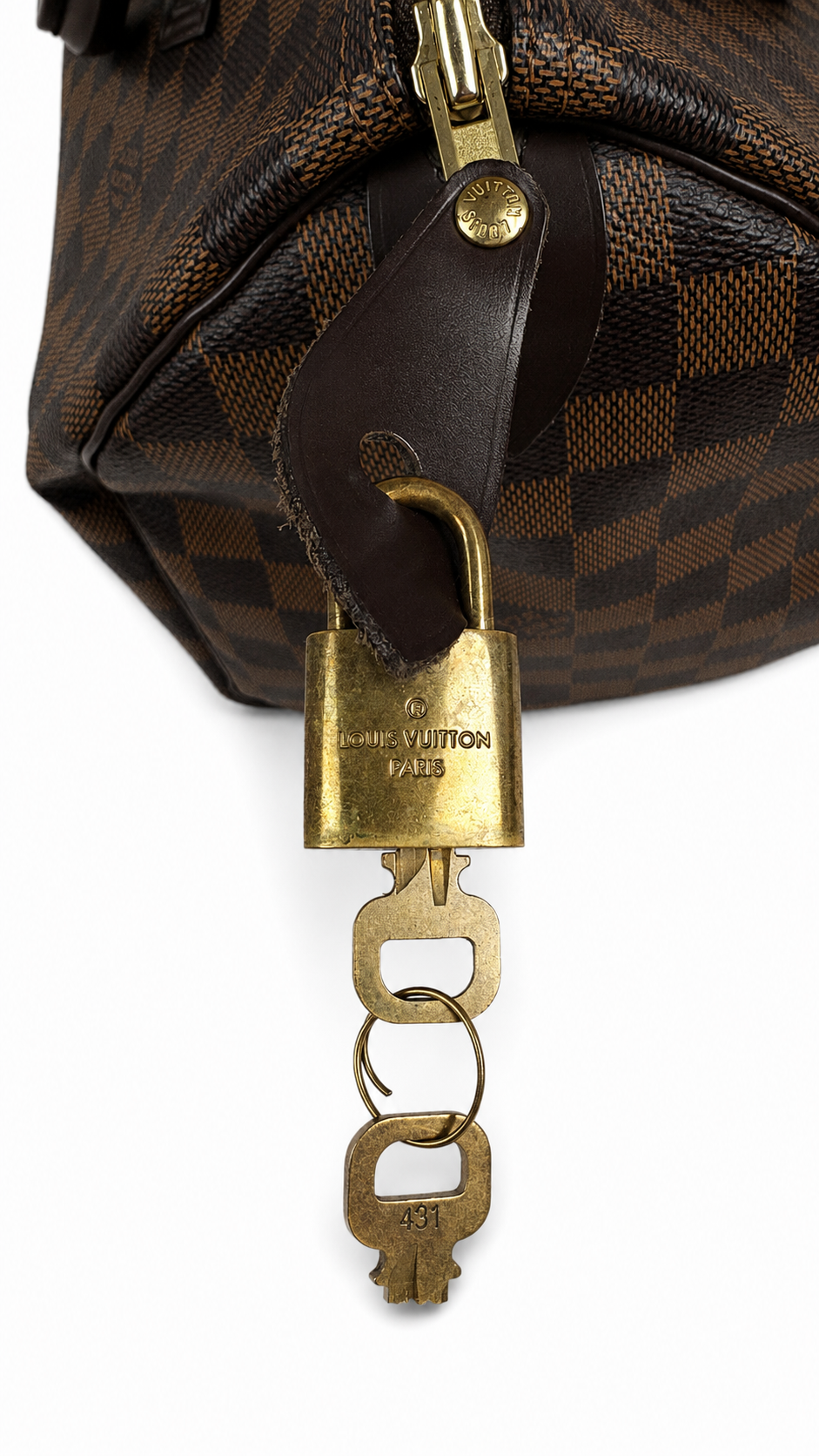 Sac à main Louis Vuitton Speedy 30 Toile Damier Ébène - vue 3/8