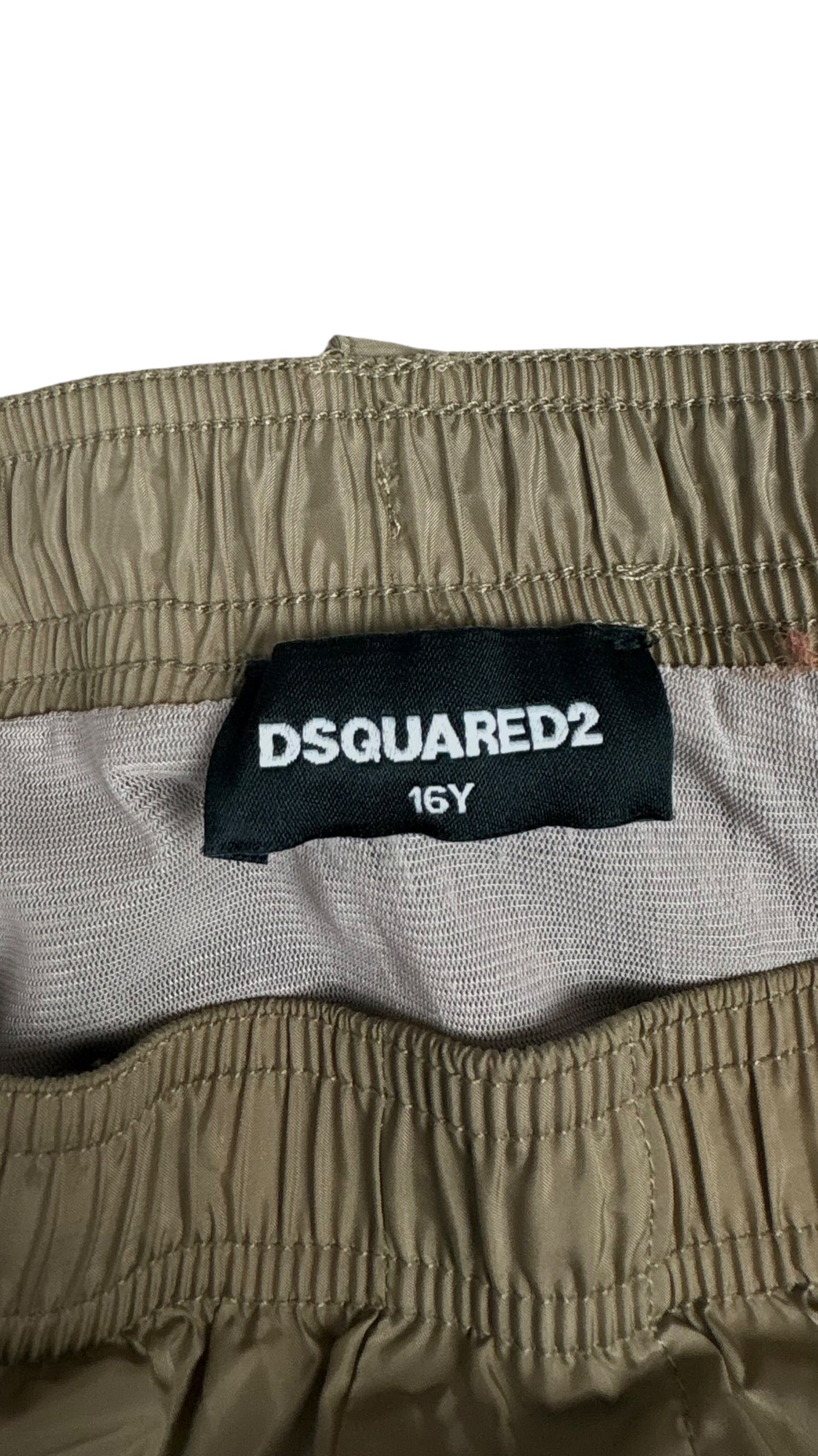 Short de bain Dsquared2 doré taille 16 ans - vue 4/5