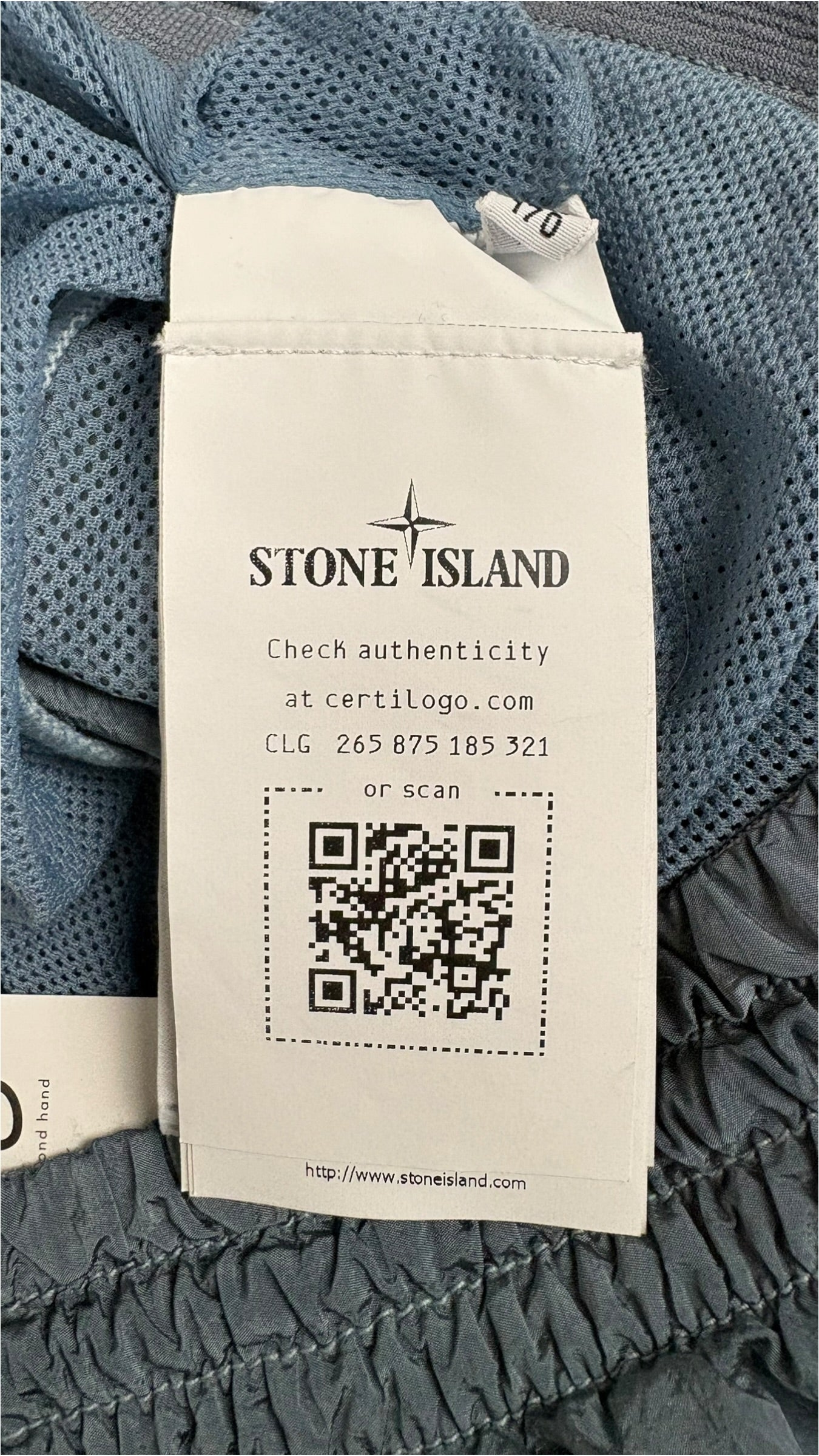 Short De Bain Stone Island Nylon Métal bleu Collection 2026 - vue 5/5