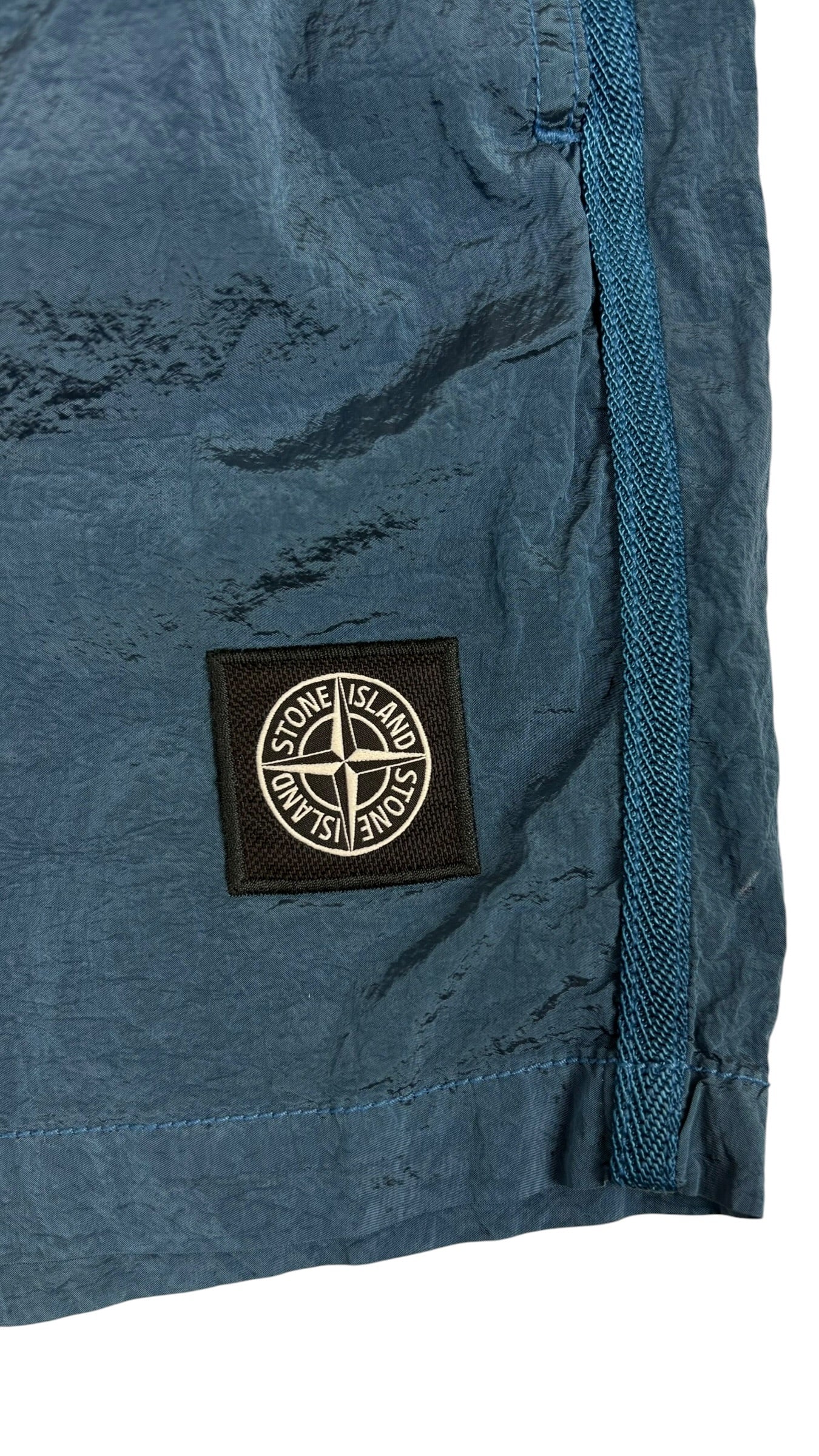 Short De Bain Stone Island Nylon Métal bleu taille S Neuf - vue 3/5