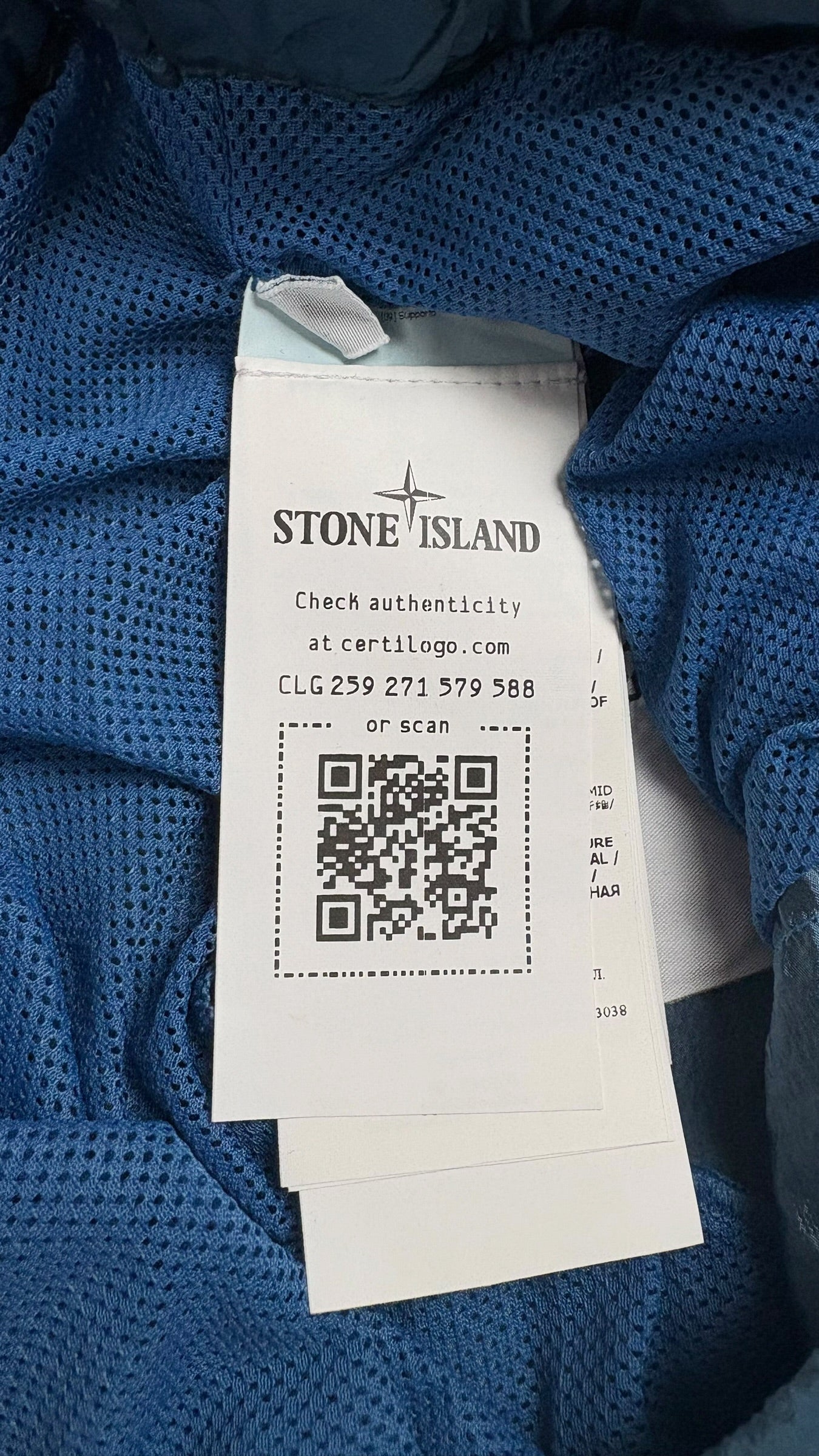 Short De Bain Stone Island Nylon Métal bleu taille S Neuf - vue 5/5