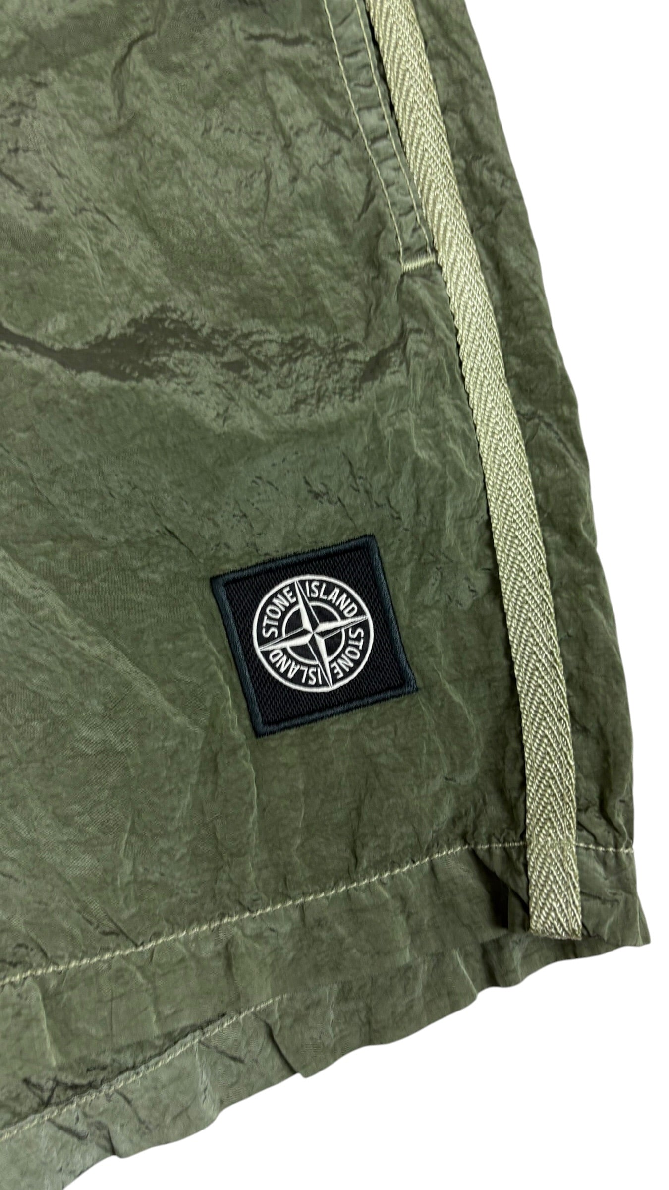 Short De Bain Stone Island Nylon Métal kaki Collection 2026 - vue 3/5