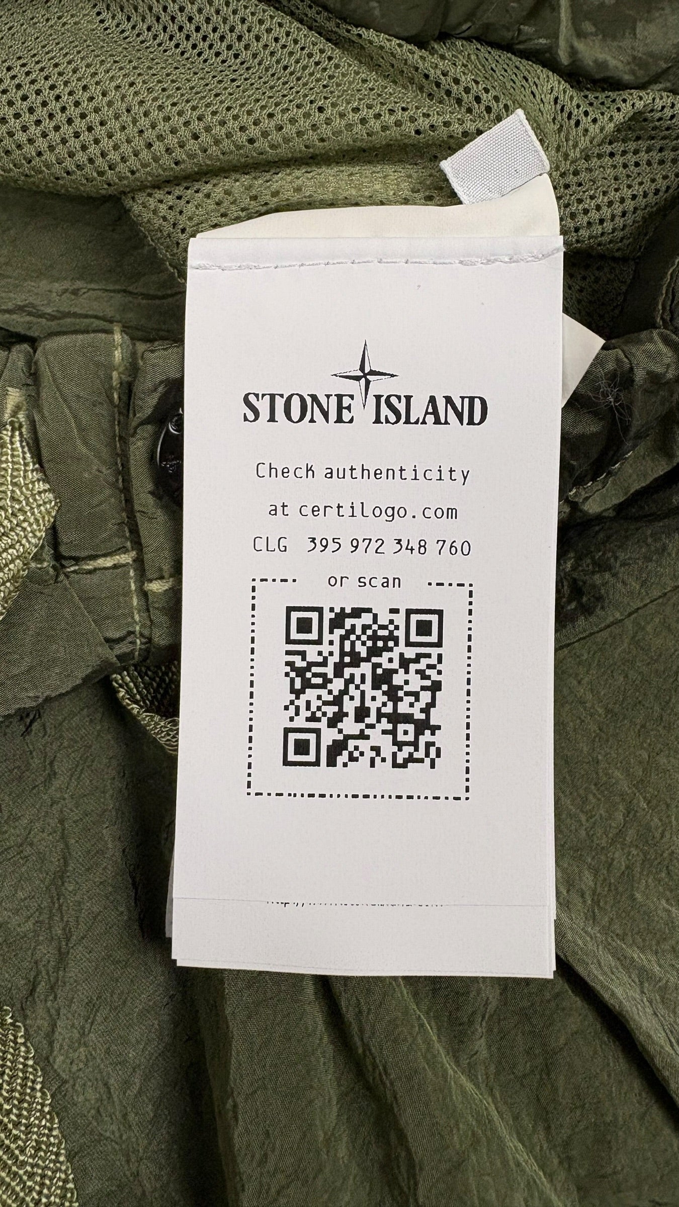 Short De Bain Stone Island Nylon Métal kaki Collection 2026 - vue 5/5