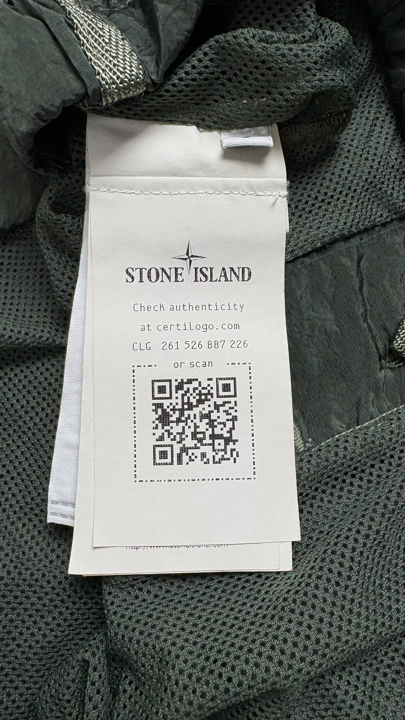 Short De Bain Stone Island Nylon Métal kaki Collection 2026 - vue 4/4