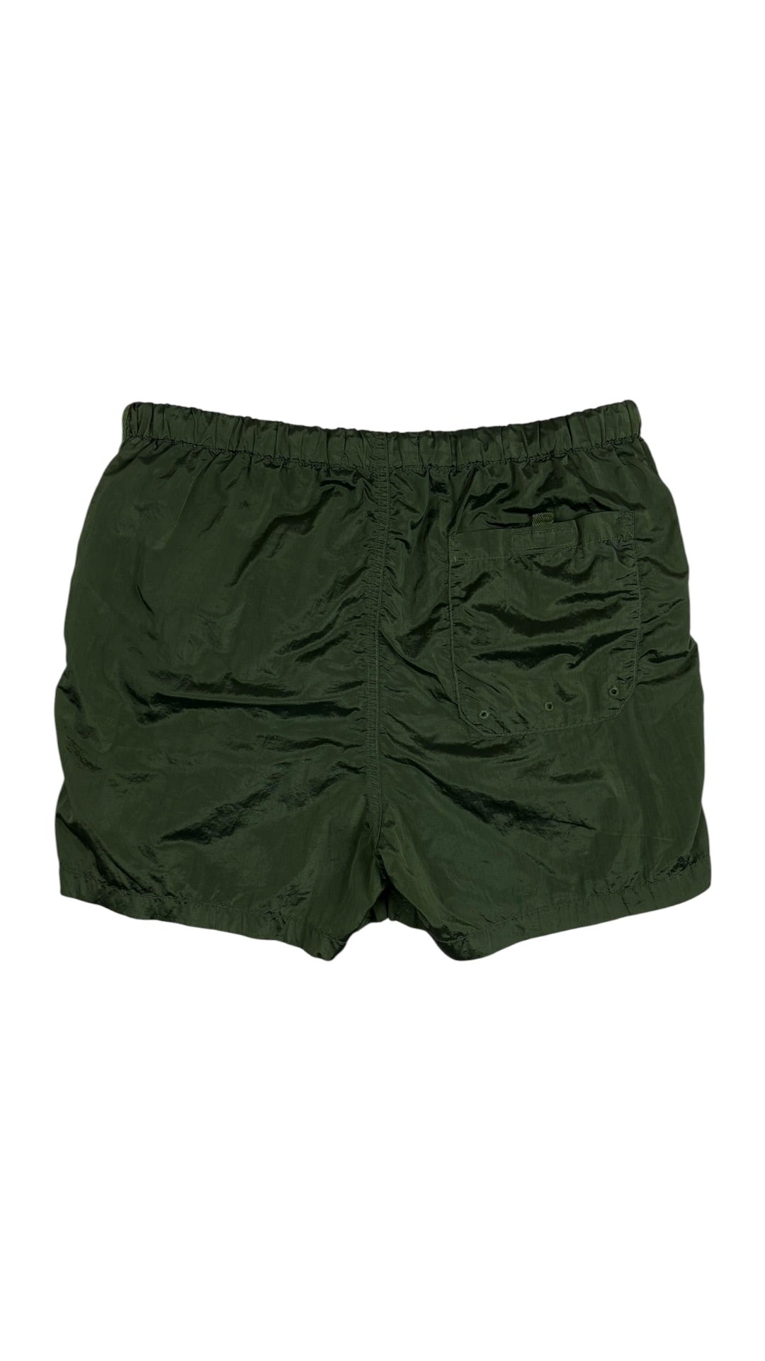 Short de bain Stone Island Nylon Metal kaki taille S reconditionné - vue dos | Authentique NB08