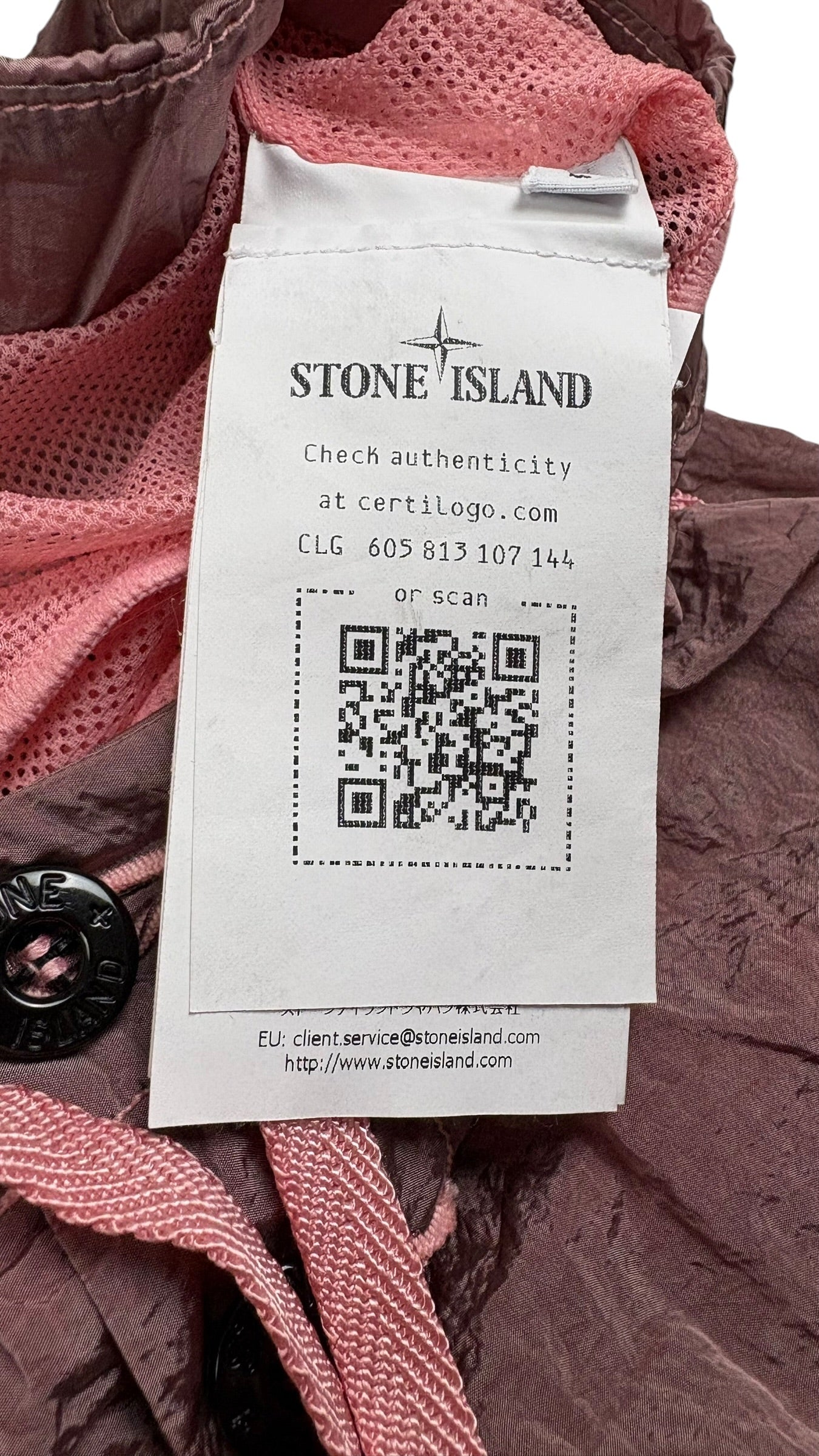 Short De Bain Stone Island Nylon Métal rose taille L Collection 2026 - vue 5/5