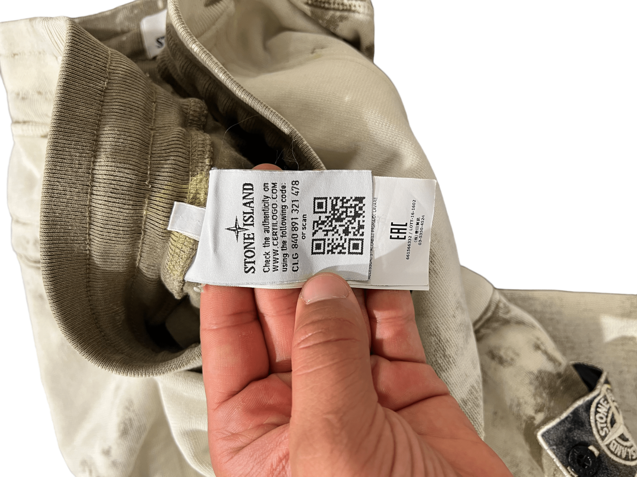 SHORT STONE ISLAND HAND CORROSION - NB08 SHOP