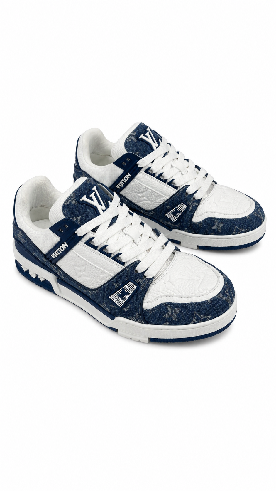 Sneaker Louis Vuitton Trainer bleu - vue 2/5