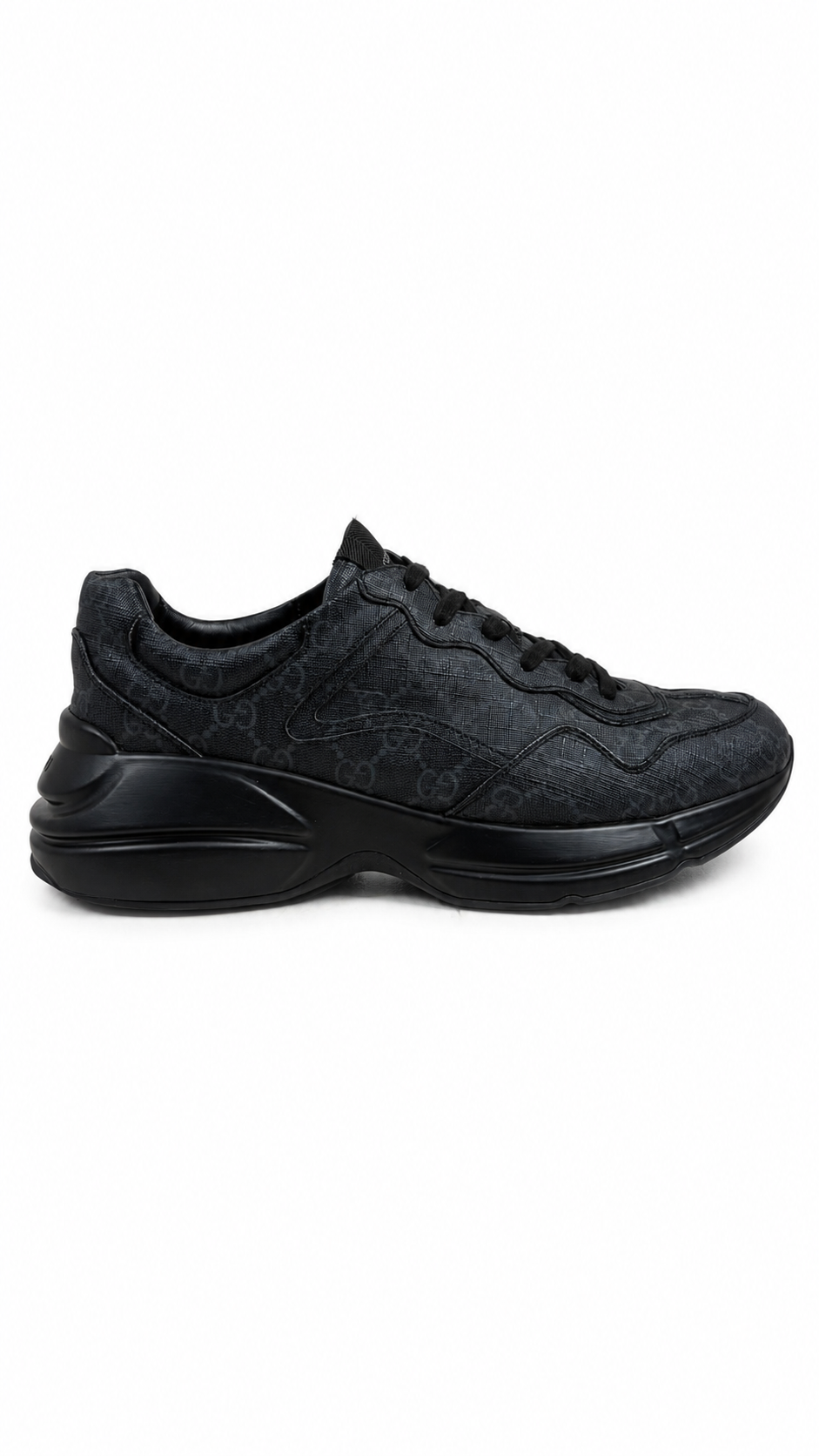 Sneakers Gucci Rhyton GG Supreme noir taille 7+ - vue 1/6