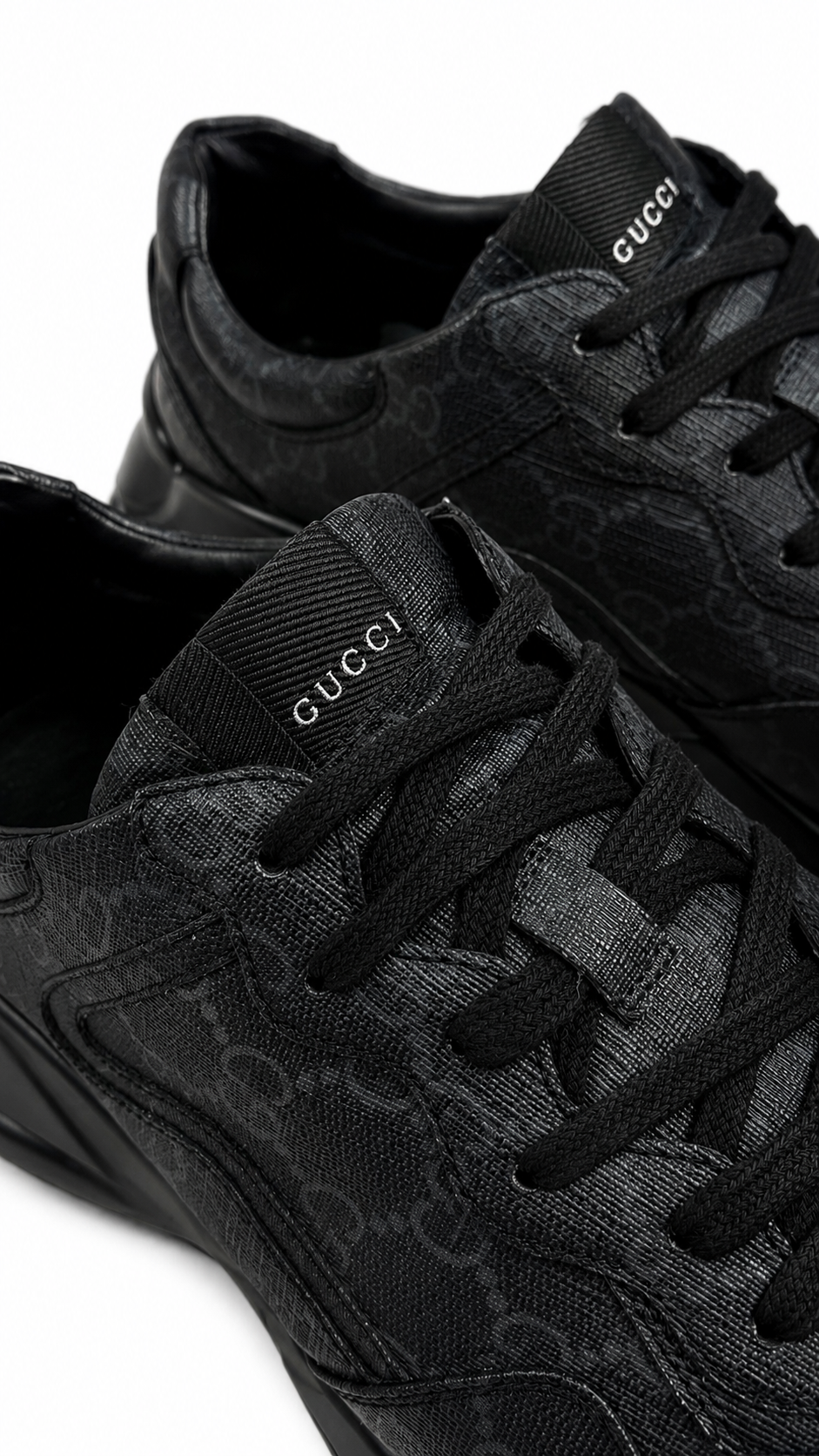 Sneakers Gucci Rhyton GG Supreme noir taille 7+ - vue 4/6