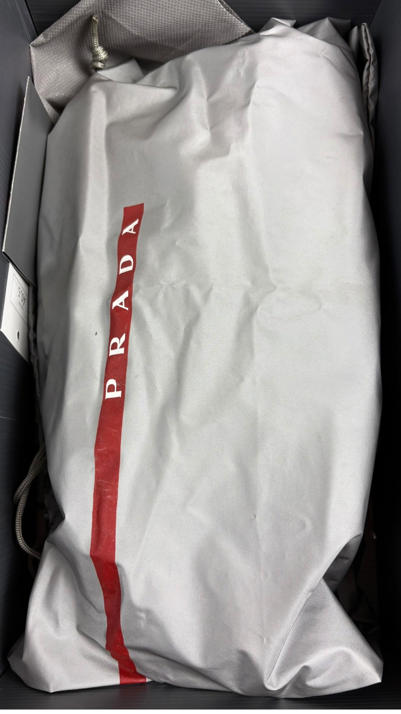 Sneakers Prada Aviator Sport en cuir noir - vue détaillée 4