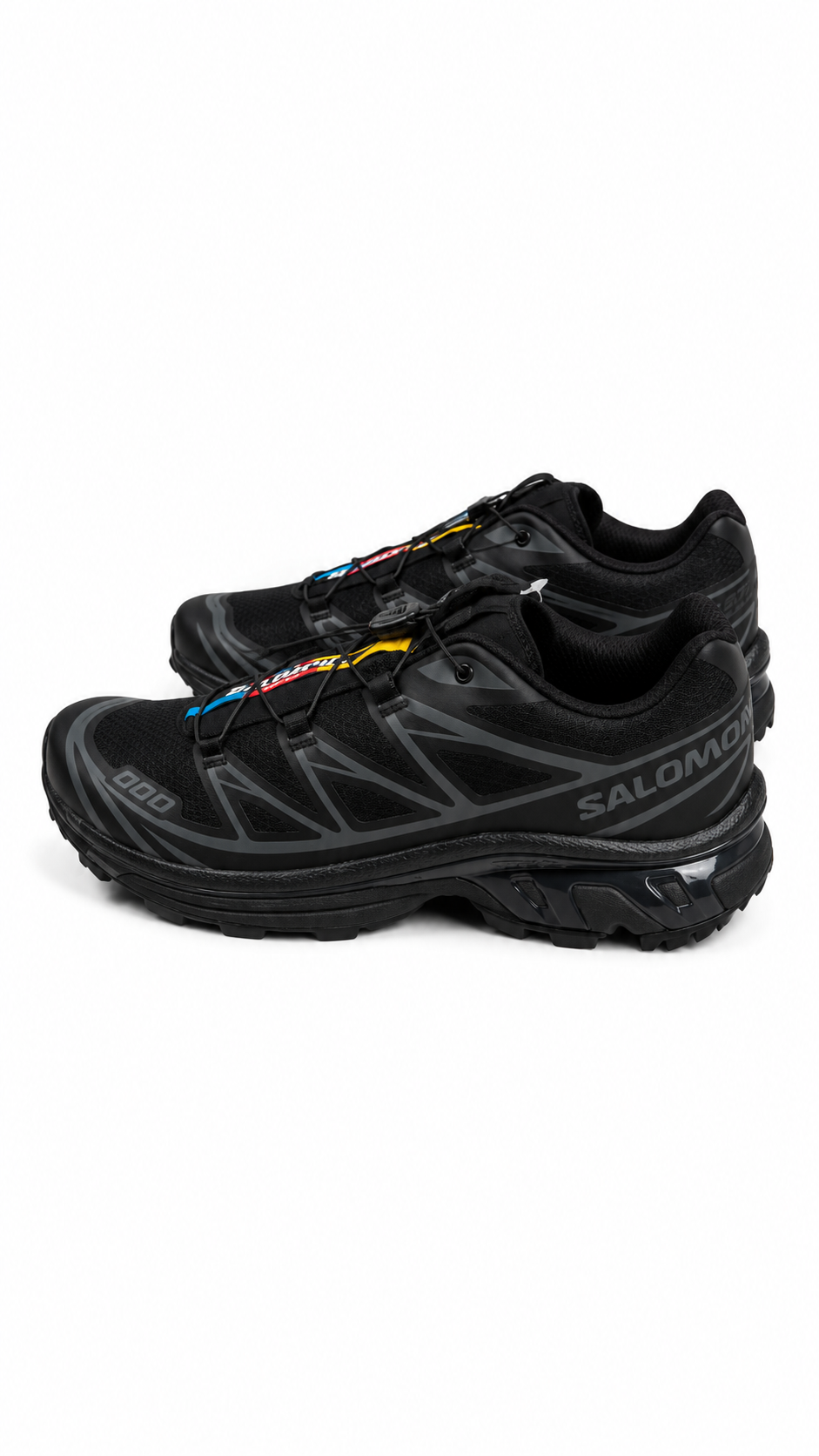 Sneakers Salomon XT-6 Black/Phantom noires - vue détaillée 1