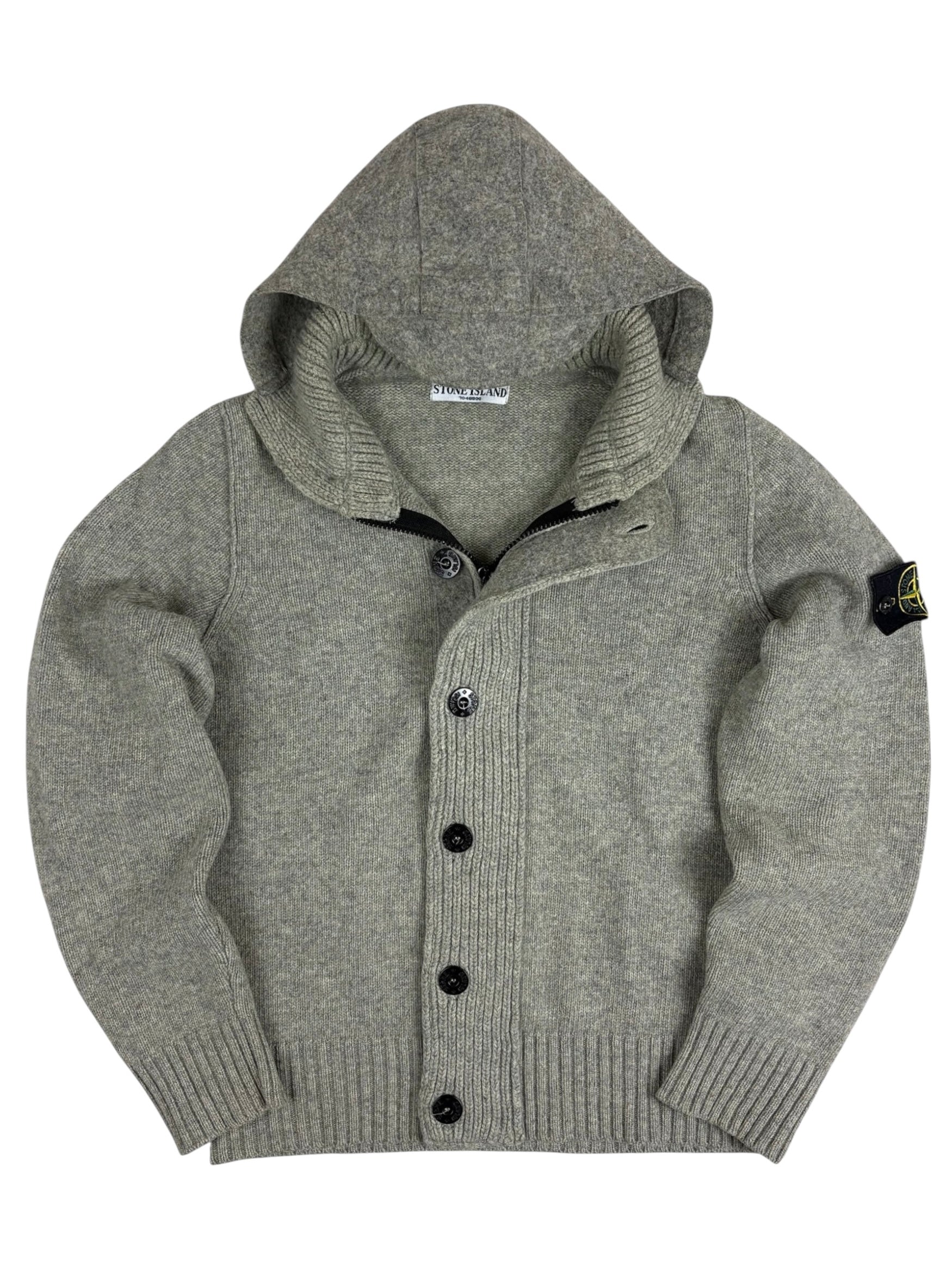 Cardigan Stone Island gris taille S - Vue de face