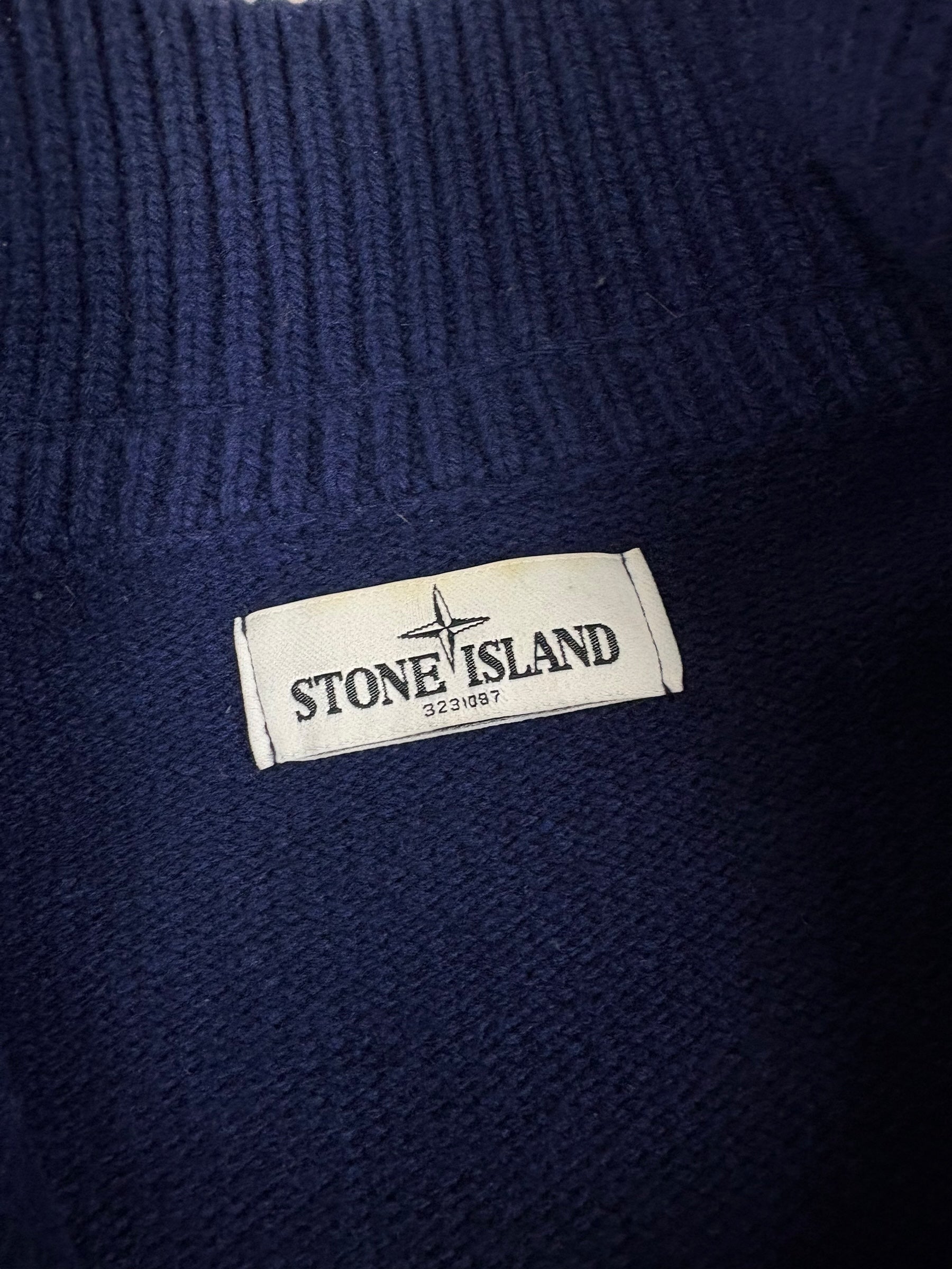 Cardigan Stone Island marine taille M - Détail