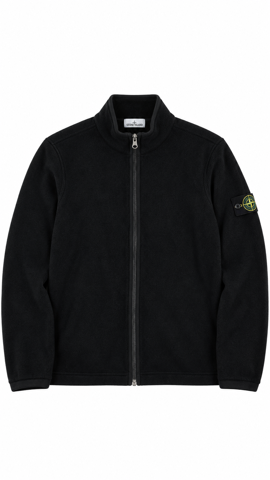 Cardigan Zippé Stone Island noir taille L, seconde main authentifiée NB08 — vue 1