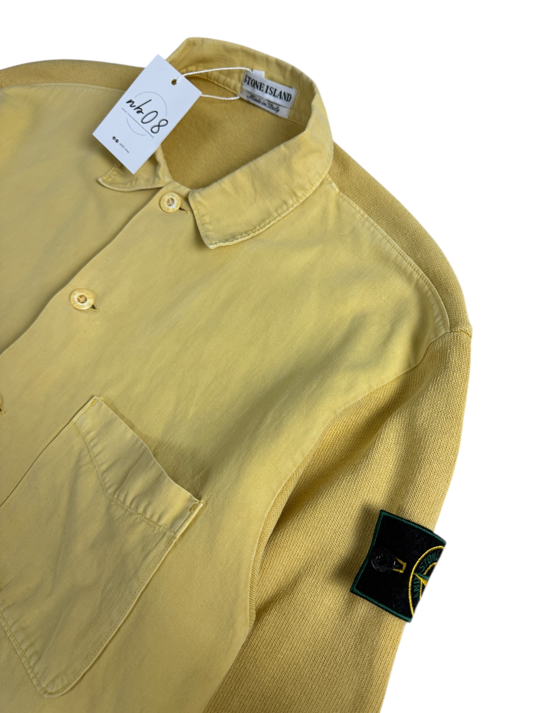 Chemise Stone Island jaune taille L - Vue de dos