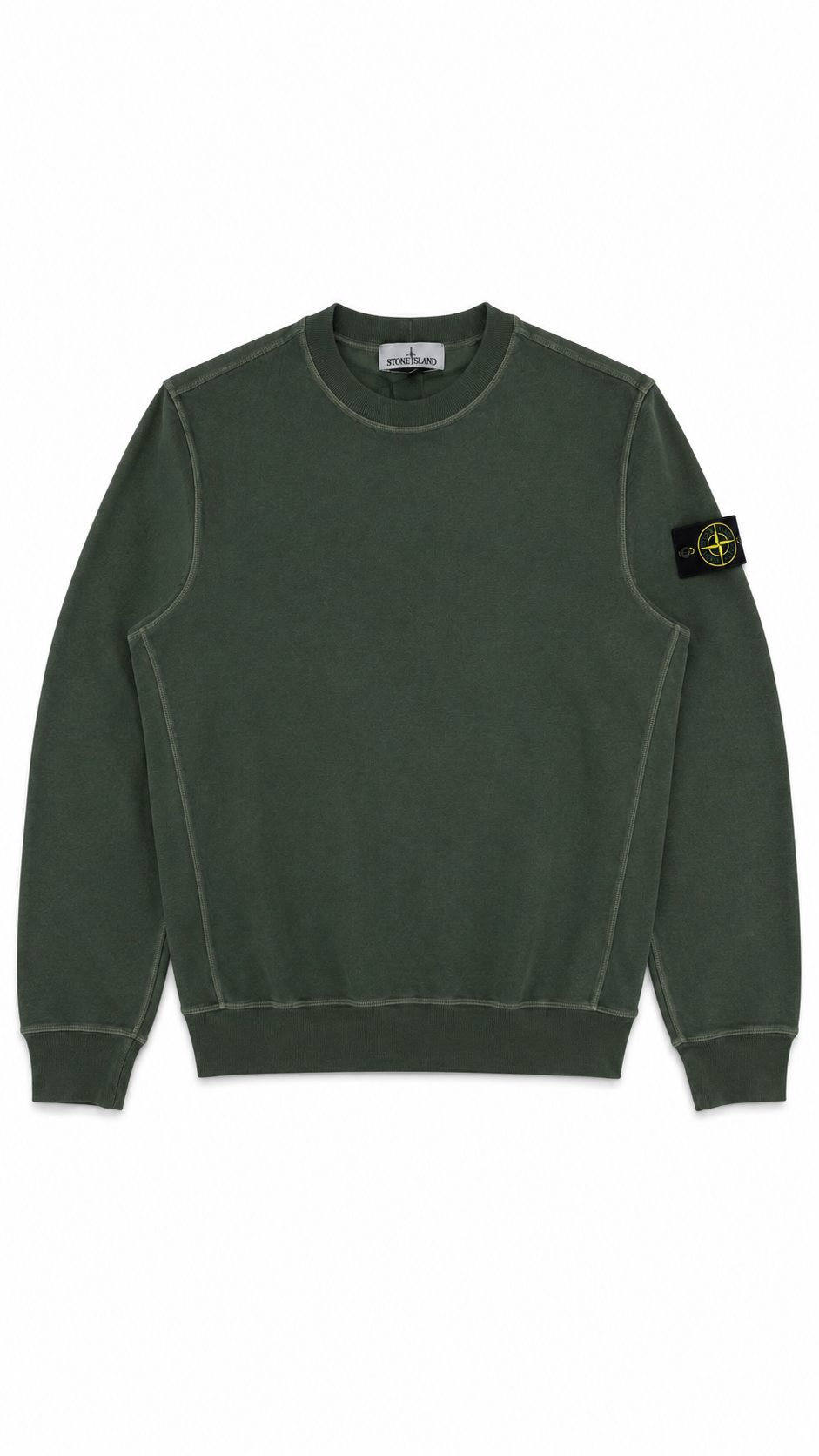Crewneck Stone Island kaki taille M - vue 1/4