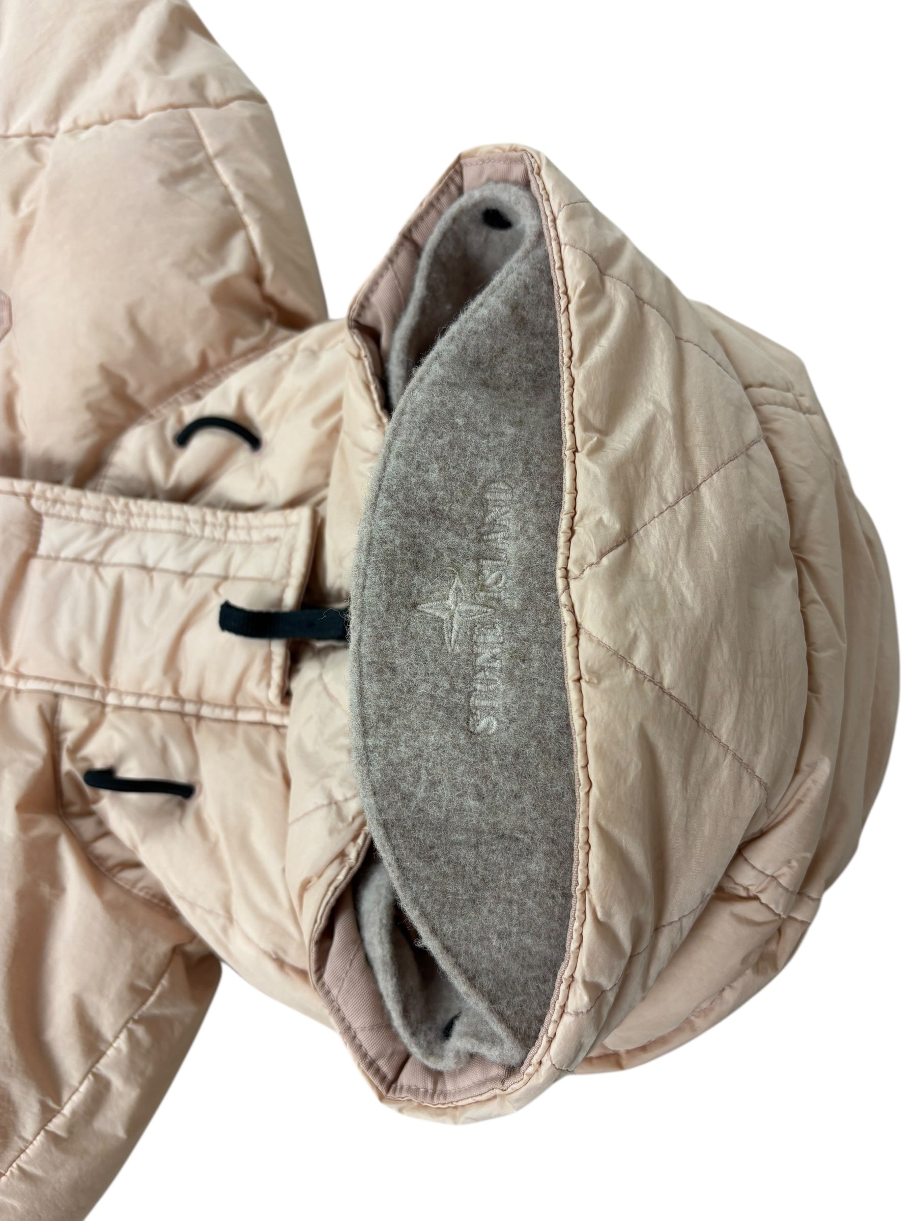 Doudoune Stone Island rose taille L - Détail