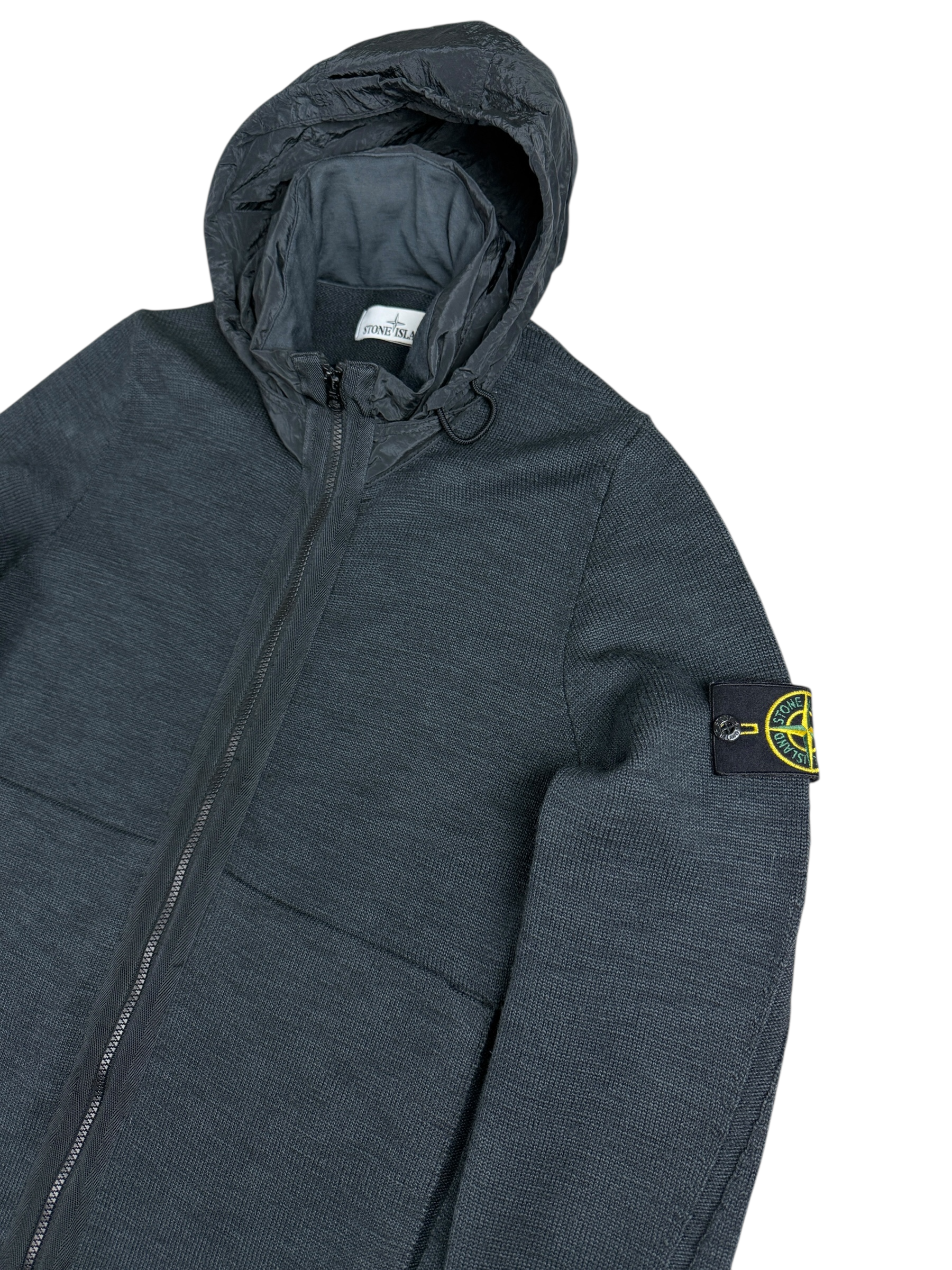Gilet Stone Island gris taille L - Vue de dos