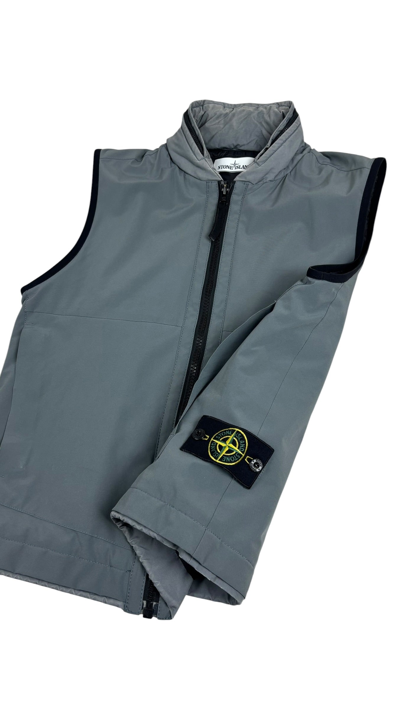Gilet Stone Island gris taille S - Vue de dos