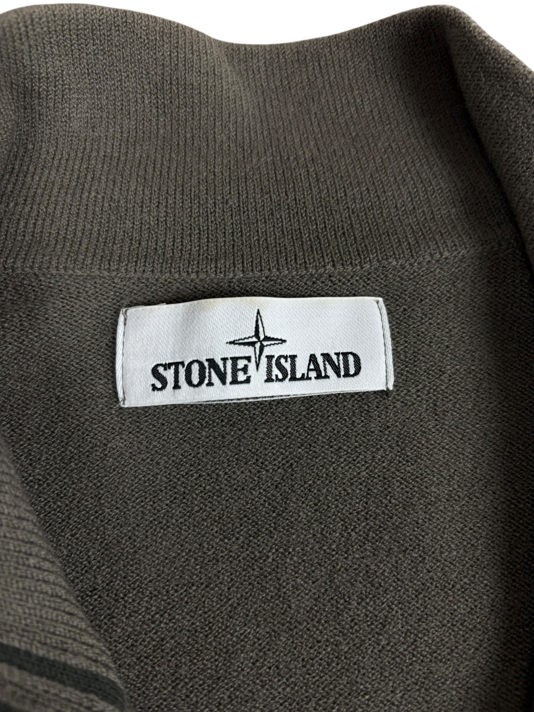 Gilet Stone Island kaki taille L - Détail
