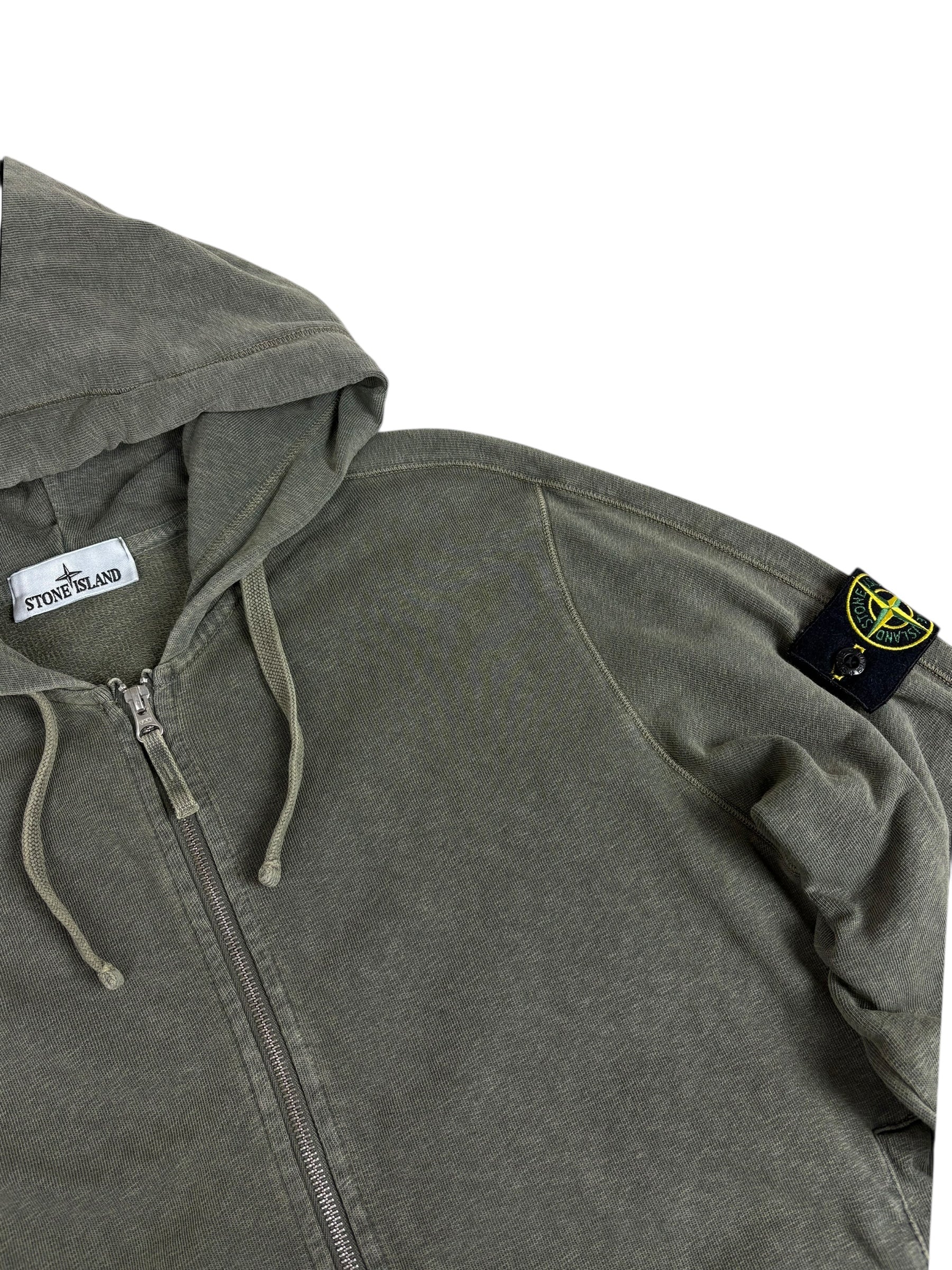 Gilet Stone Island kaki taille M - Vue de dos