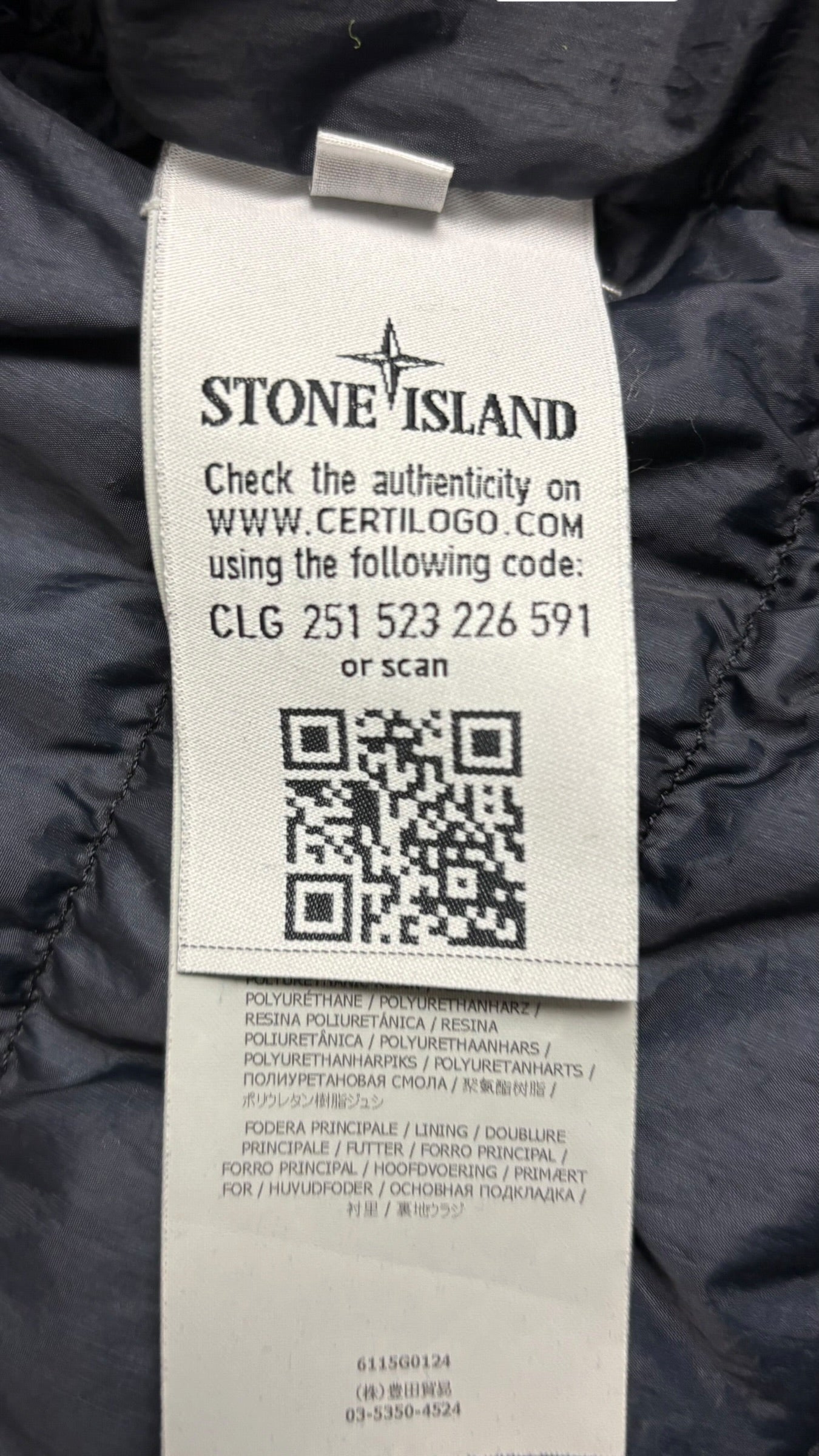 Gilet Stone Island marine taille M - Vue côté