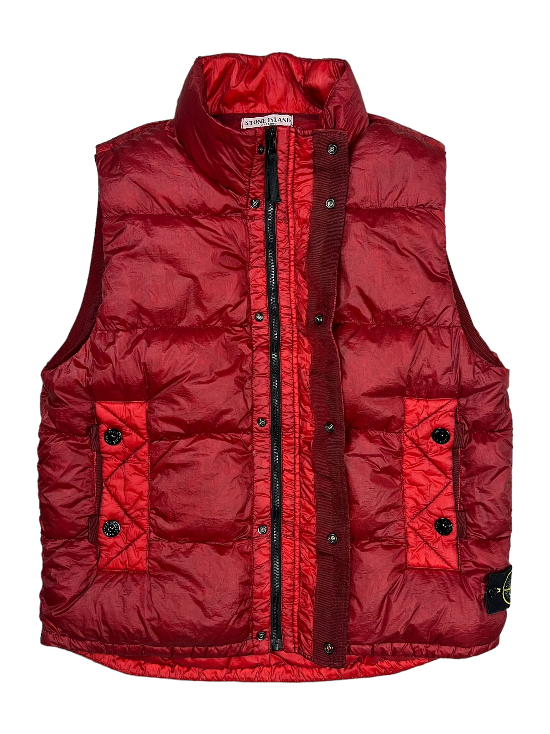 Gilet Stone Island rouge taille XL - Détail