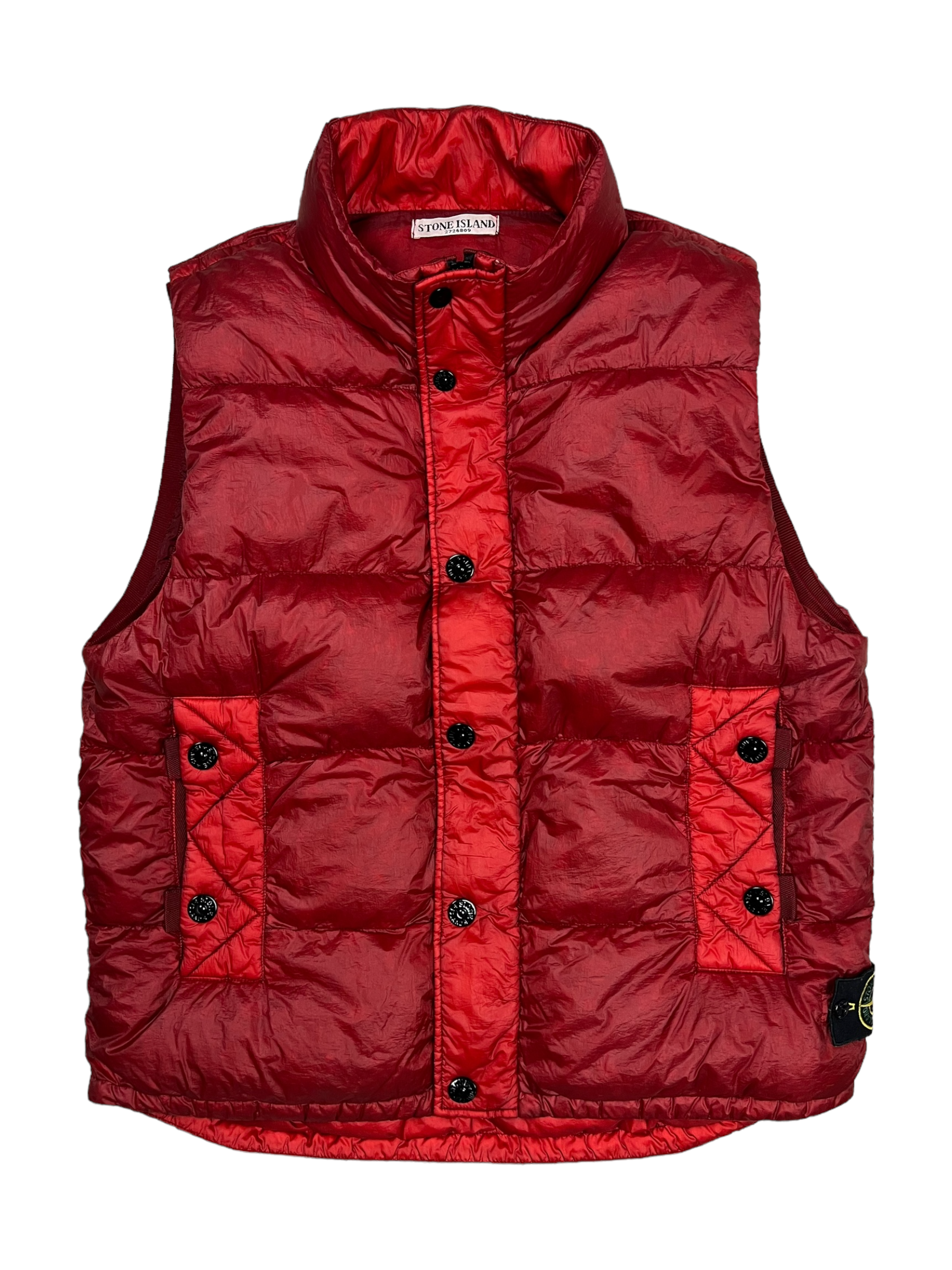 Gilet Stone Island rouge taille XL - Vue de face